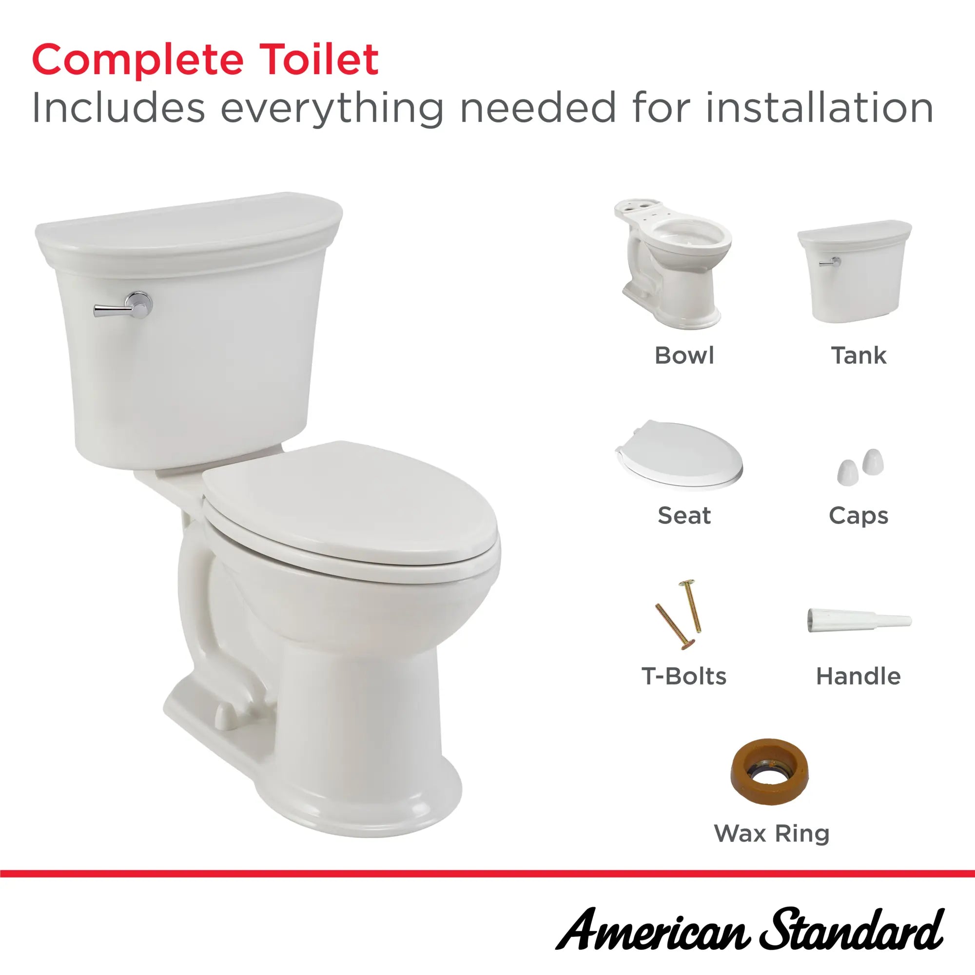 Esteem VorMax Two-Piece 1.28 GPF/4.8 LPF High-Efficiency Elongated Toilet Bowl - Chair Height Comfort, Water-Saving Design for Modern Bathrooms