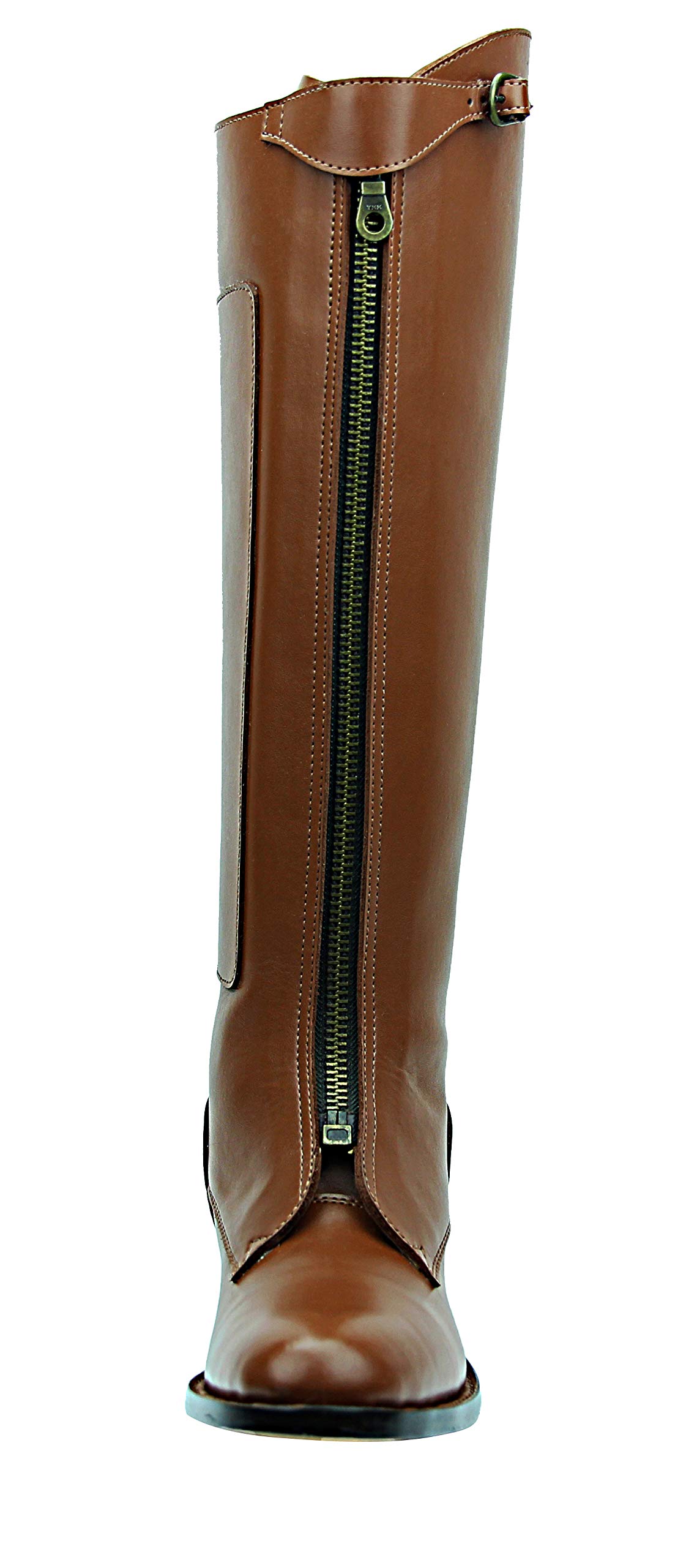Women's Knee High Leather Equestrian Boots - Invader-1 Polo Riding Boots in Tan | Perfect for Horseback Riding, Outdoor Adventures & Fashion