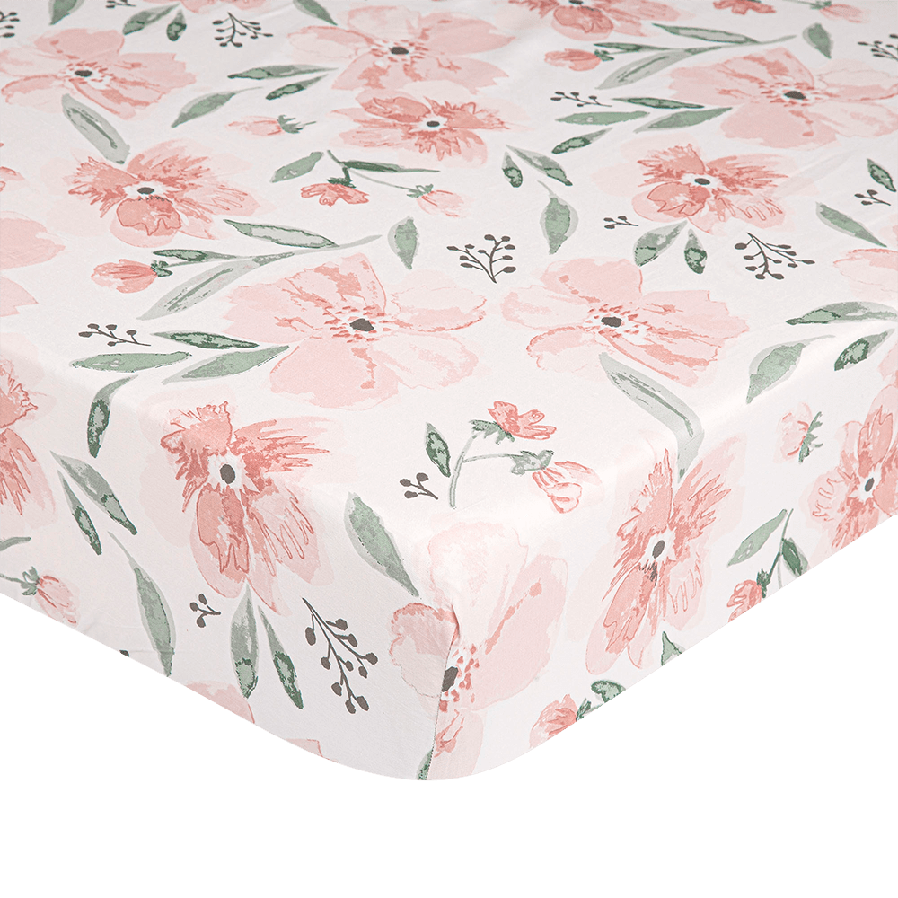 Organic Cotton Crane Baby Parker Fitted Crib Sheet - Soft Hypoallergenic Nursery Bedding for Boys & Girls - Perfect for Nursery, Daycare & Travel Cribs