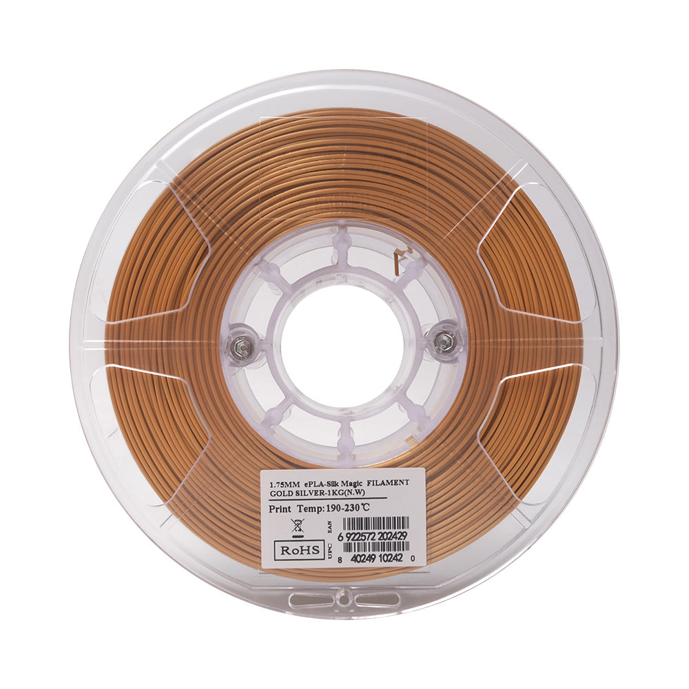 eSun eSilk Magic PLA Filament 1.75mm 1kg Spool - High Gloss Silk 3D Printer Filament for Smooth Prints - Perfect for Cosplay, Jewelry & Decorative Models