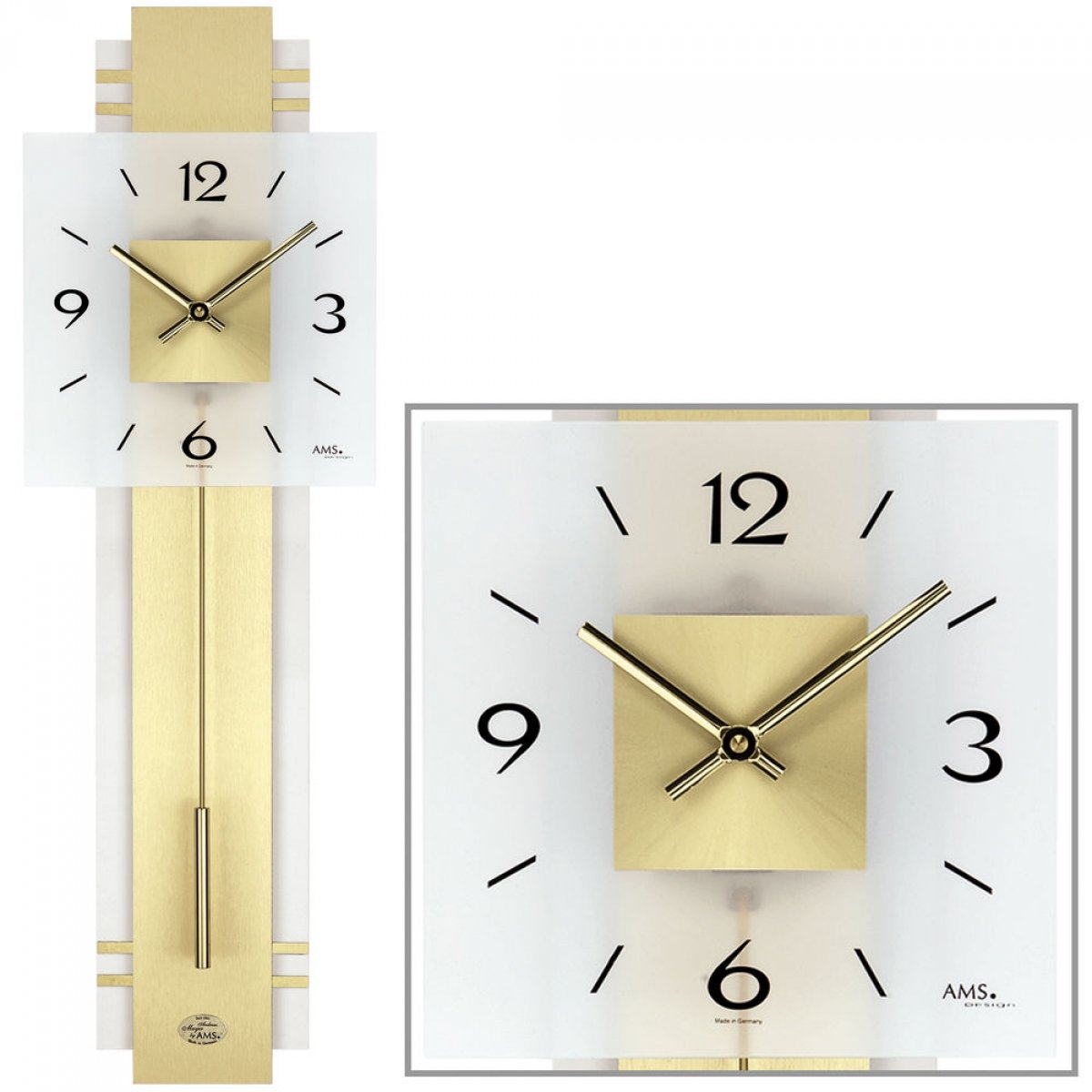 Modern Wall Clocks - Silent Non-Ticking Battery Operated Round Clock with Large Numbers - Perfect for Living Room, Bedroom, Office & Home Decor