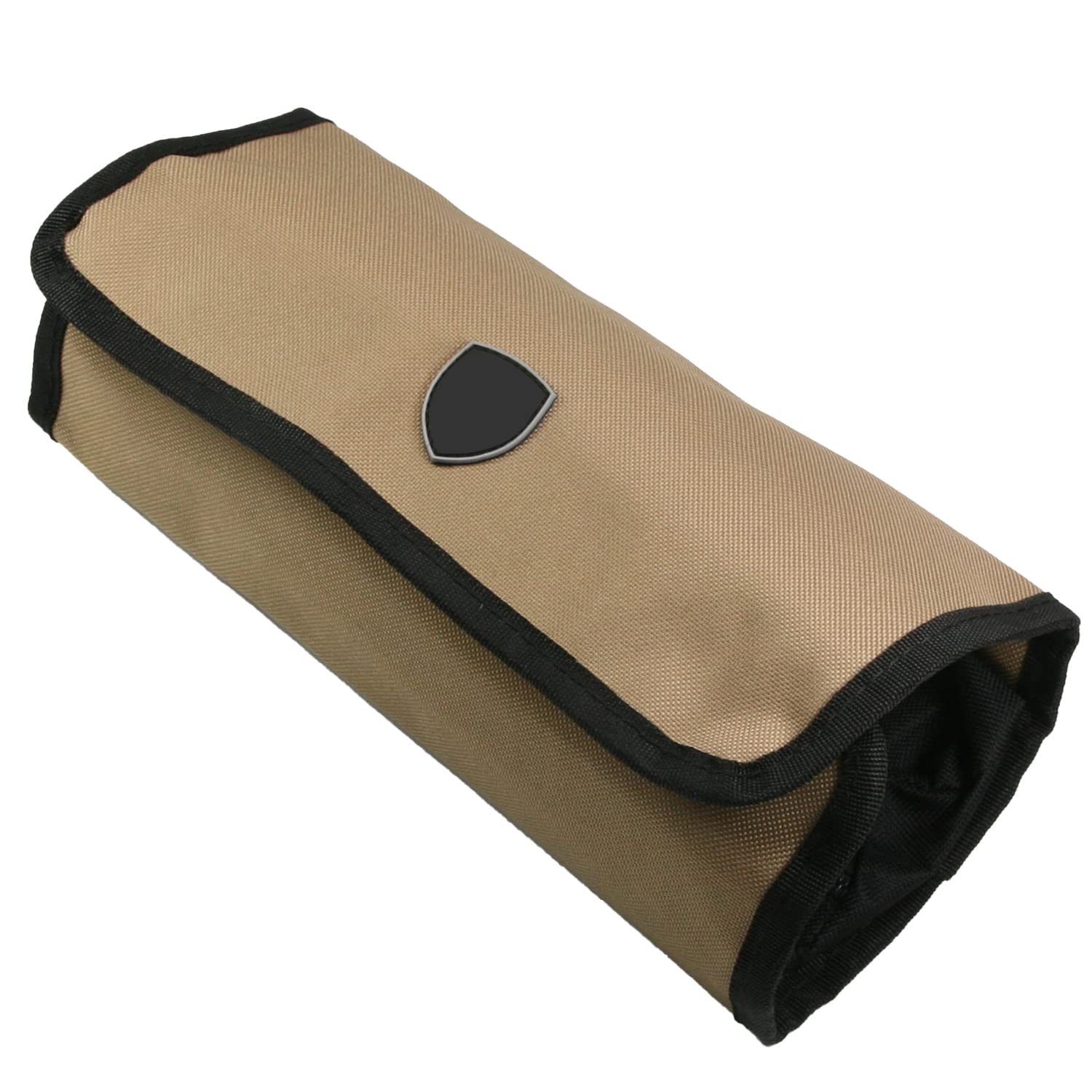 **Auniwaig Heavy Duty Oxford Cloth Tool Roll Bag - Organize Wrenches, Pliers, Sockets, Ratchets & Screwdrivers - Portable Tool Storage for Mechanics, DIY & Home Repair (Beige)**    *(Perfect for Garage, Workshop, On-the-Go Repairs & Automotive Maintenance)*