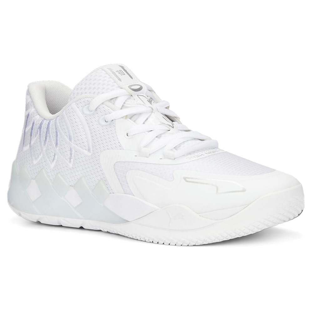 PUMA Women's MB.01 Low Basketball Shoes - White | Lightweight & Breathable for Court Performance & Casual Wear