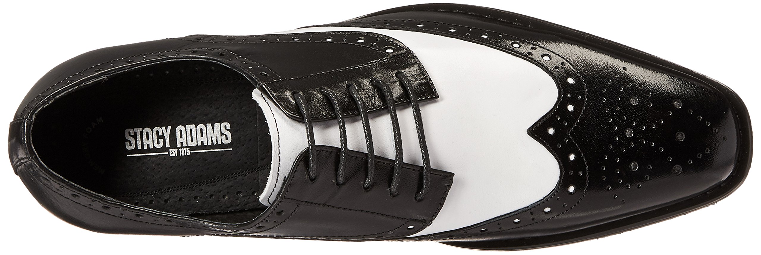 STACY ADAMS Men's Tinsley Wingtip Oxford Dress Shoes - Classic Business & Formal Wingtip Oxfords for Professional Work, Weddings & Special Occasions