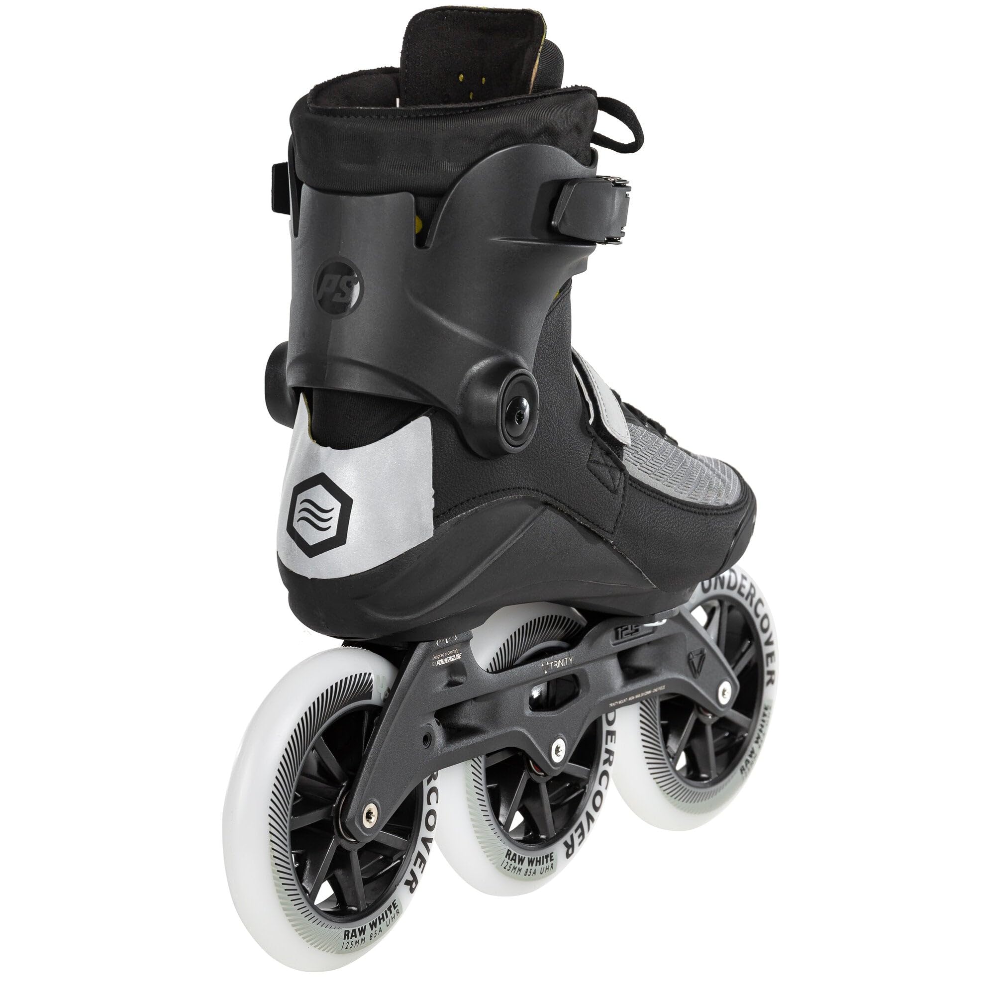 PS Swell Nite 125 3D Adapt Skates Black/Reflective Size 11.0 (US Men's 45) - Premium Inline Skates for Night Skating, Fitness & Urban Commuting