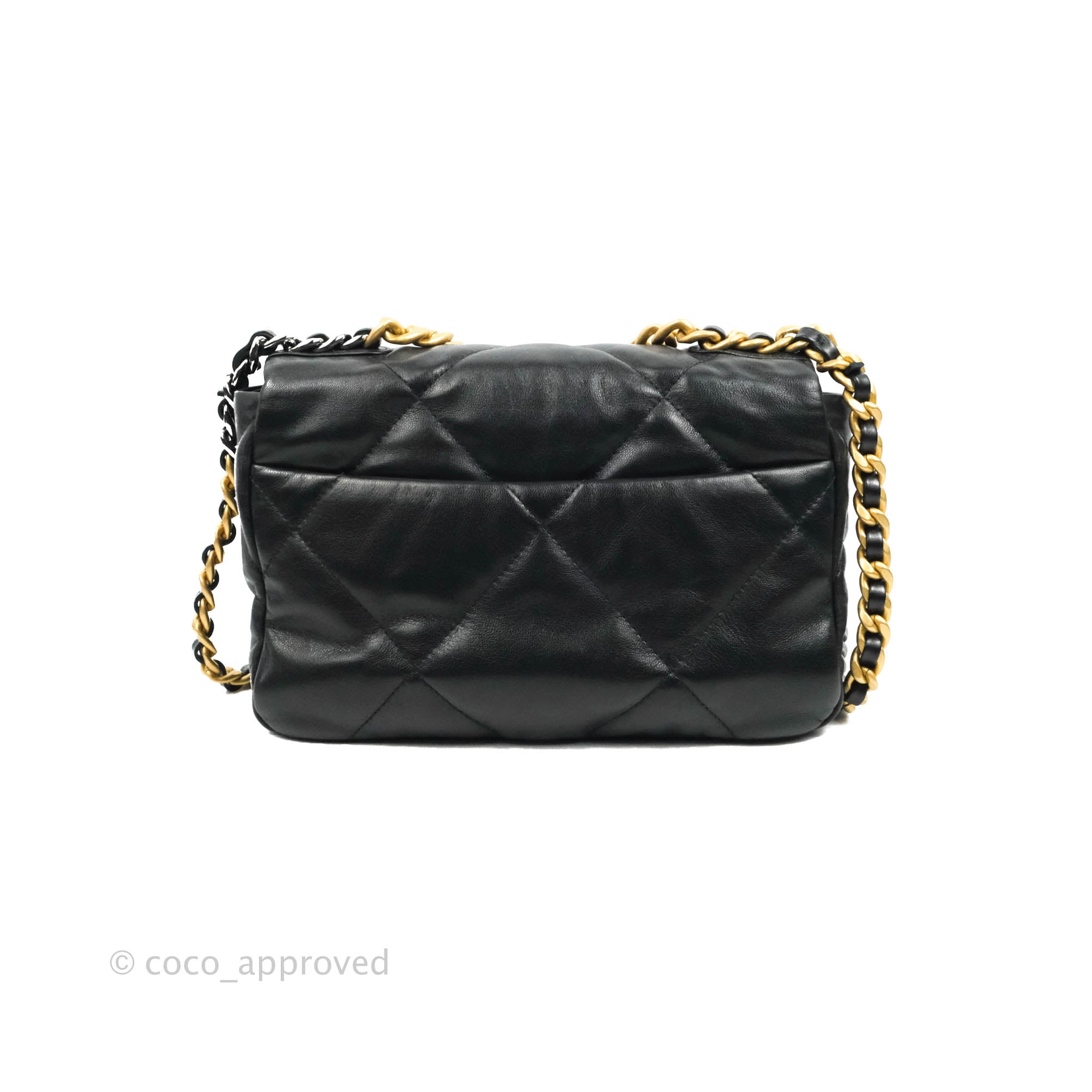 Chanel 19 Small Handbag in Black Goatskin Leather with Mixed Hardware - Luxury Crossbody Bag for Women, Perfect for Date Night & Evening Events