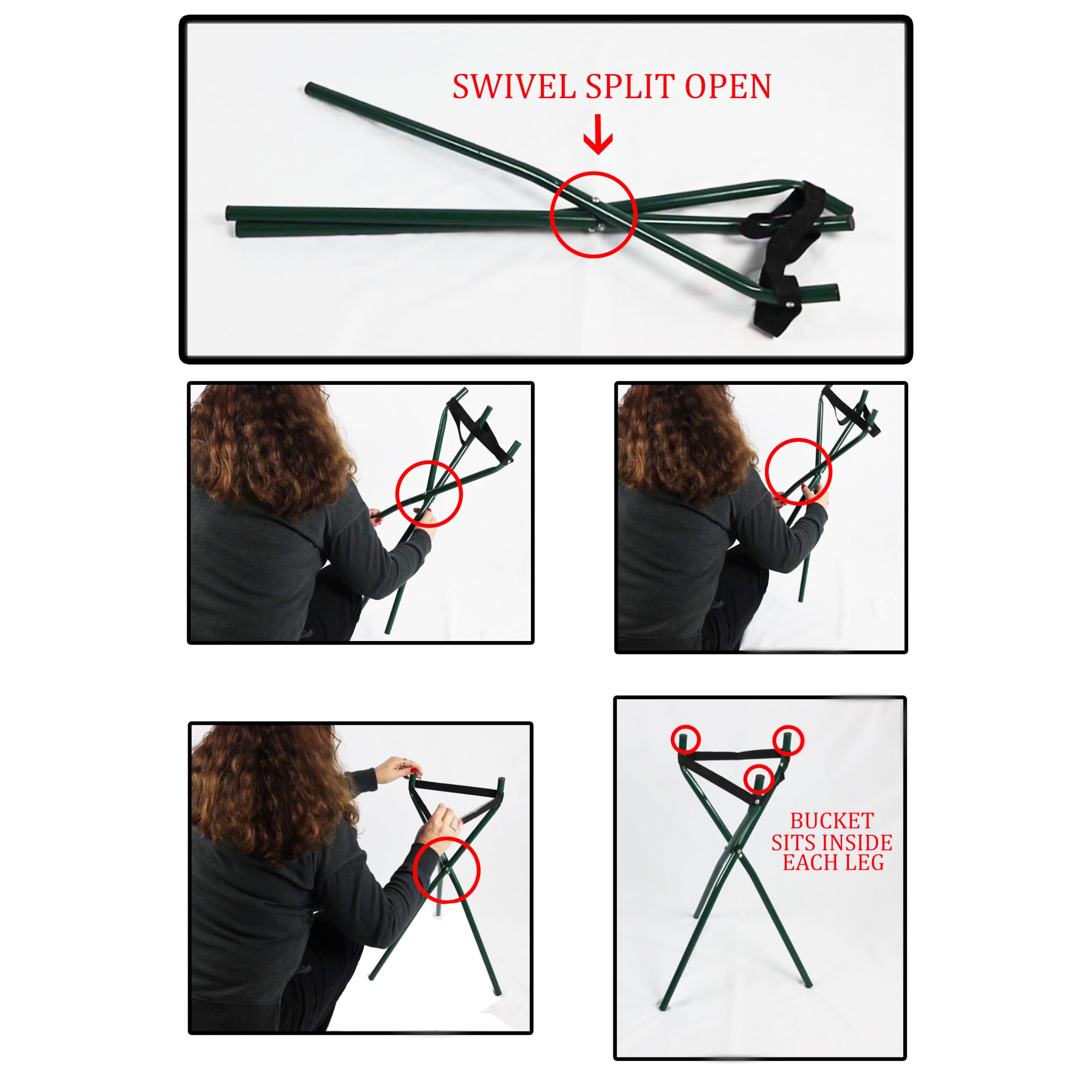 Premium Ball Bucket Stand for Baseball & Softball Practice - Durable Training Equipment for Pitching, Fielding & Batting Drills - Perfect for Backyard, Field & Gym Use