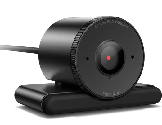 Lenovo FHD Webcam with Microsoft Teams Certification - 1080p HD USB Web Camera for Video Conferencing, Online Classes & Remote Work