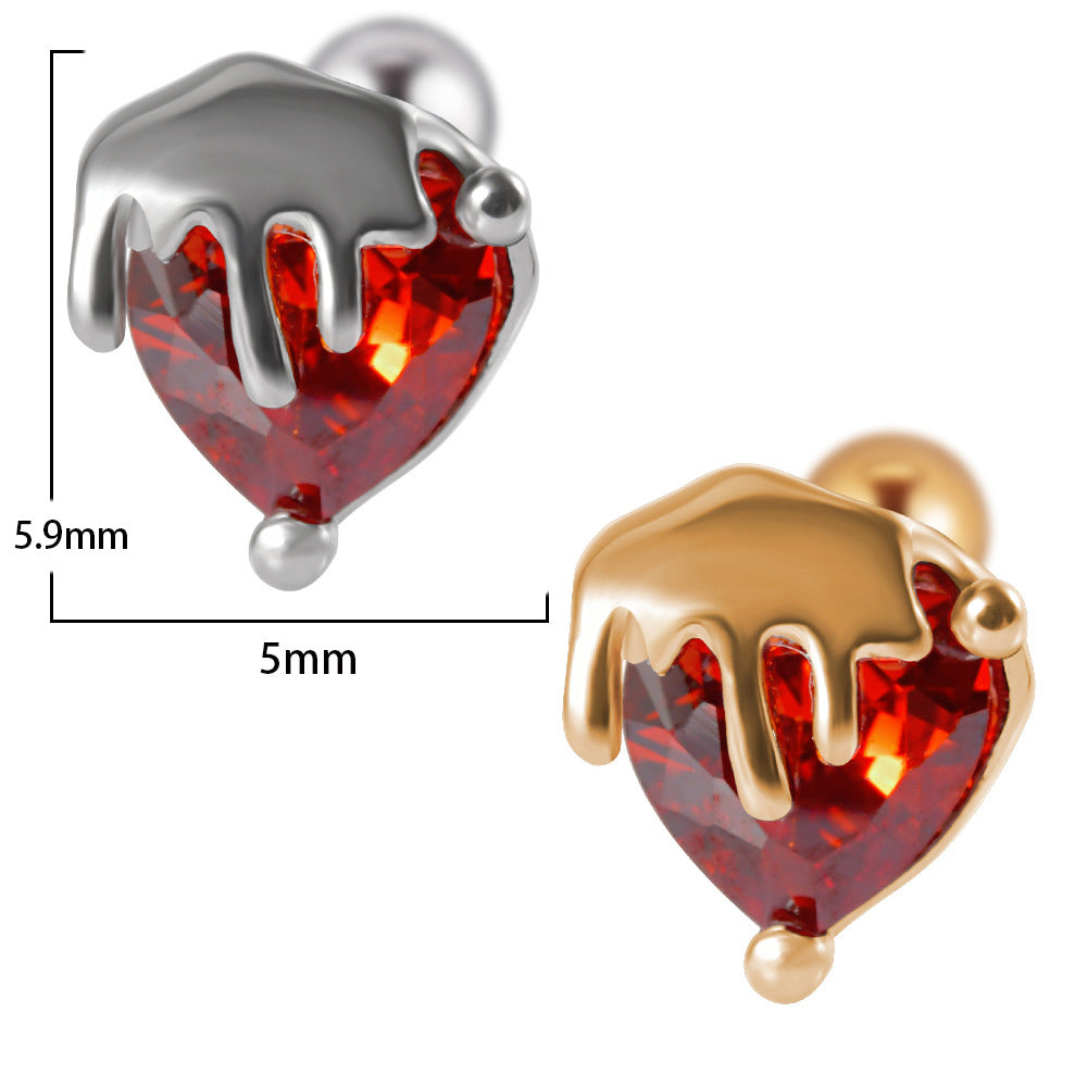 20G Cartilage Lizard Studs Snake Earrings Frog Piercings - Stainless Steel Body Jewelry for Tragus, Helix, Conch Piercings | Perfect for Punk, Gothic, Alternative Fashion Styles