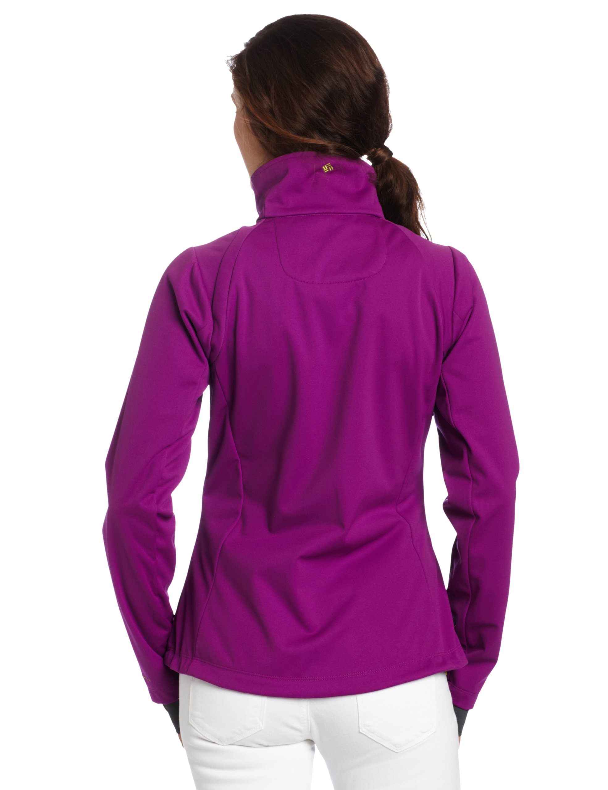 Columbia Women's Tectonic Softshell Jacket - Waterproof Windbreaker with Fleece Lining for Hiking, Running & Outdoor Activities (Small, Black)