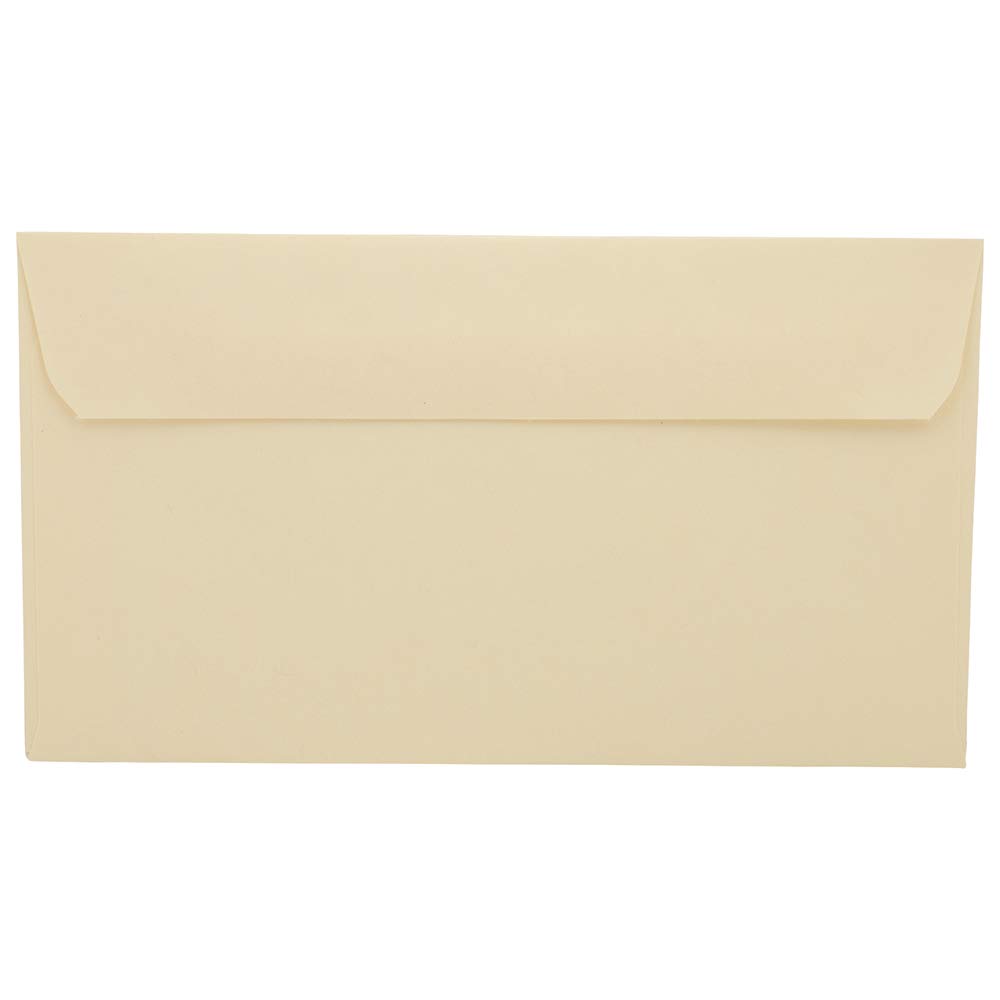 JAM PAPER #6 3/4 Premium Commercial Envelopes - 3 5/8 x 6 1/2 Inches - Ivory Color - Bulk Pack of 1000 Envelopes per Carton - Perfect for Business Mail, Invoices, and Office Correspondence