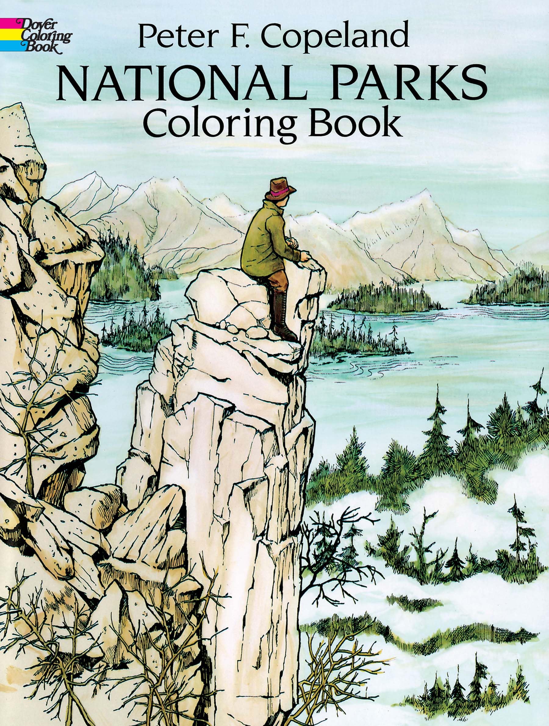 **National Parks Coloring Book for Adults & Kids - Dover Nature Coloring Book with Scenic Landscapes, Wildlife & Plants - Perfect for Relaxation, Travel & Education**