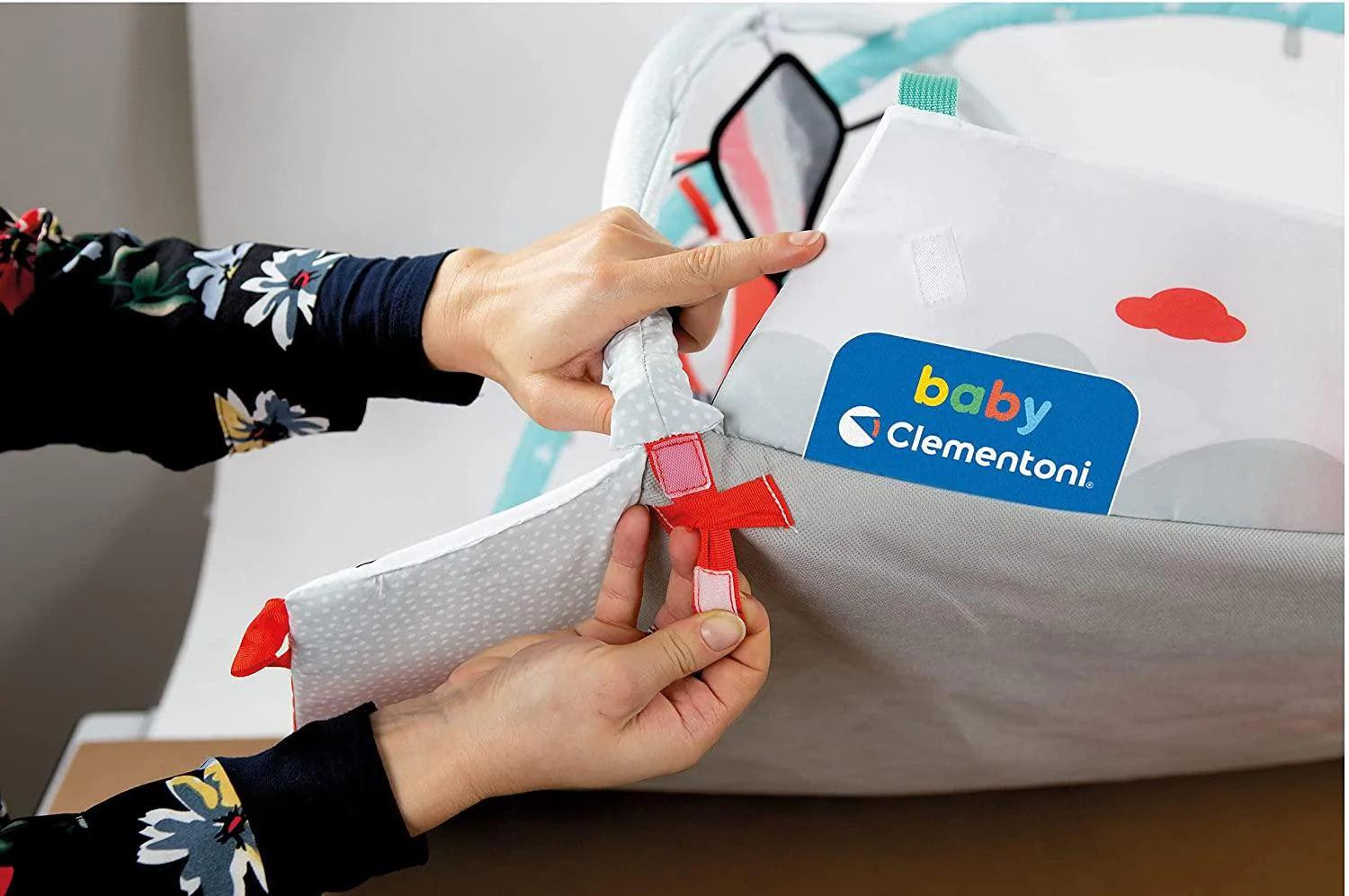 Clementoni CLEM4YOU Black & White Baby Gym - High Contrast Sensory Play Mat for Newborns & Infants | Stimulates Visual Development | Perfect for Tummy Time & Playtime Activities