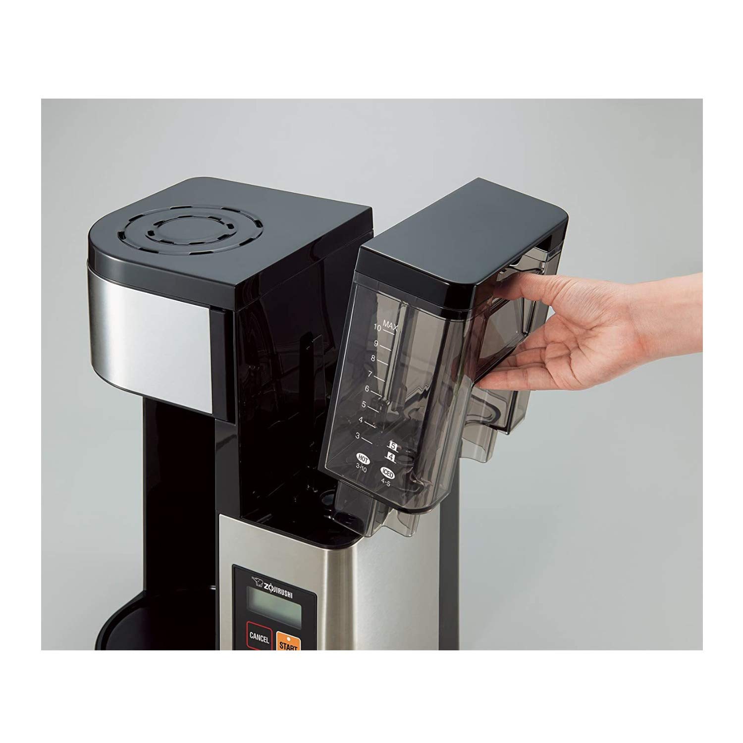 Zojirushi EC-YTC100XB 10-Cup Stainless Steel Coffee Maker - Black | Programmable Thermal Carafe | Perfect for Home & Office Use | Fast Brewing & Keep Warm Function