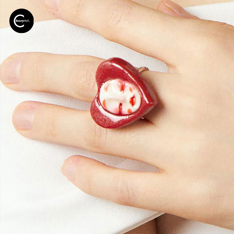 QUANDO Poker World Queen & Witch Adjustable Sterling Silver Ring for Women - Elegant Jewelry Gift for Halloween, Cosplay & Poker Night