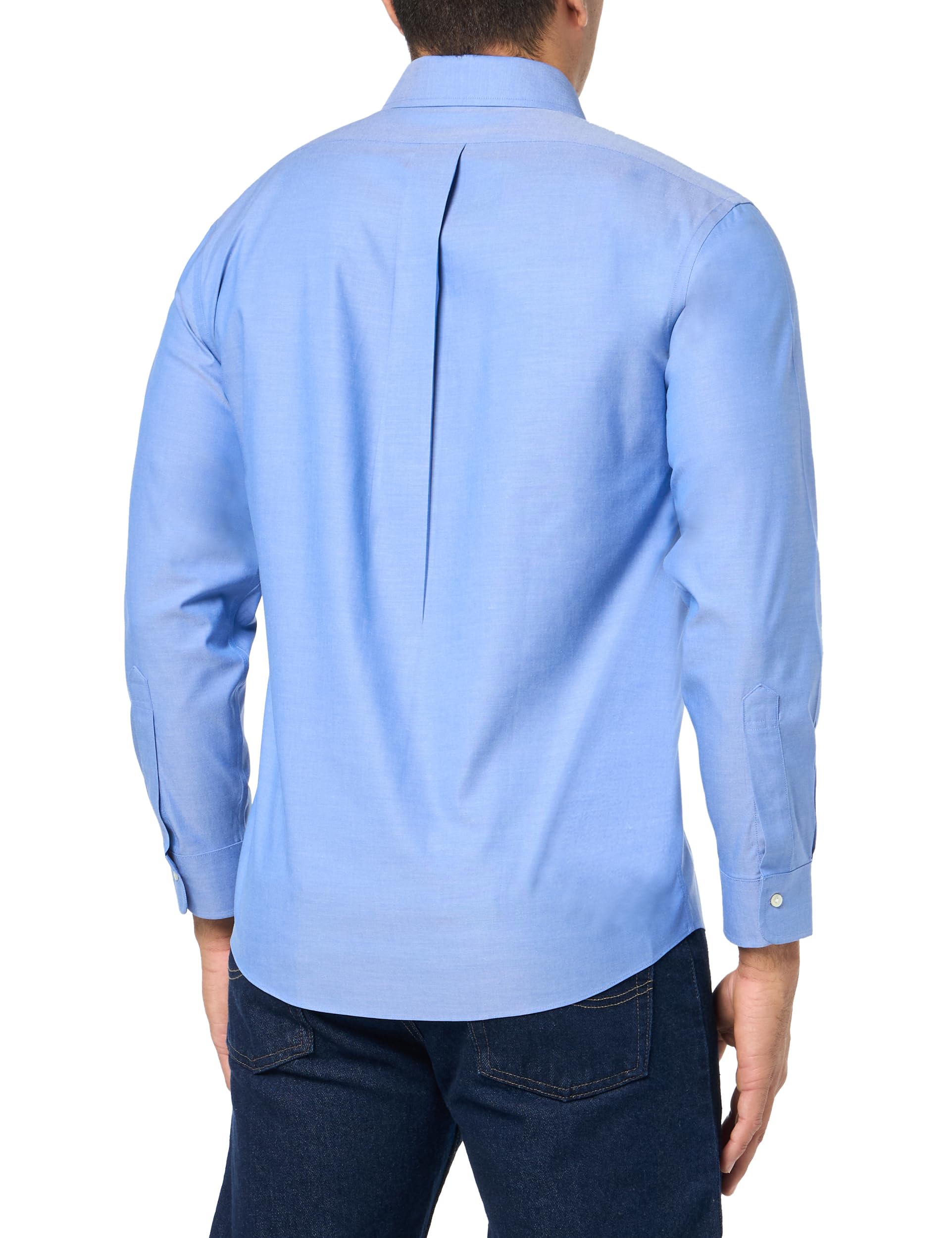 Brooks Brothers Men's Regular Fit Non-Iron Stretch Ainsley Spread Collar Long Sleeve Dress Shirt - Perfect for Business Meetings, Weddings & Formal Occasions