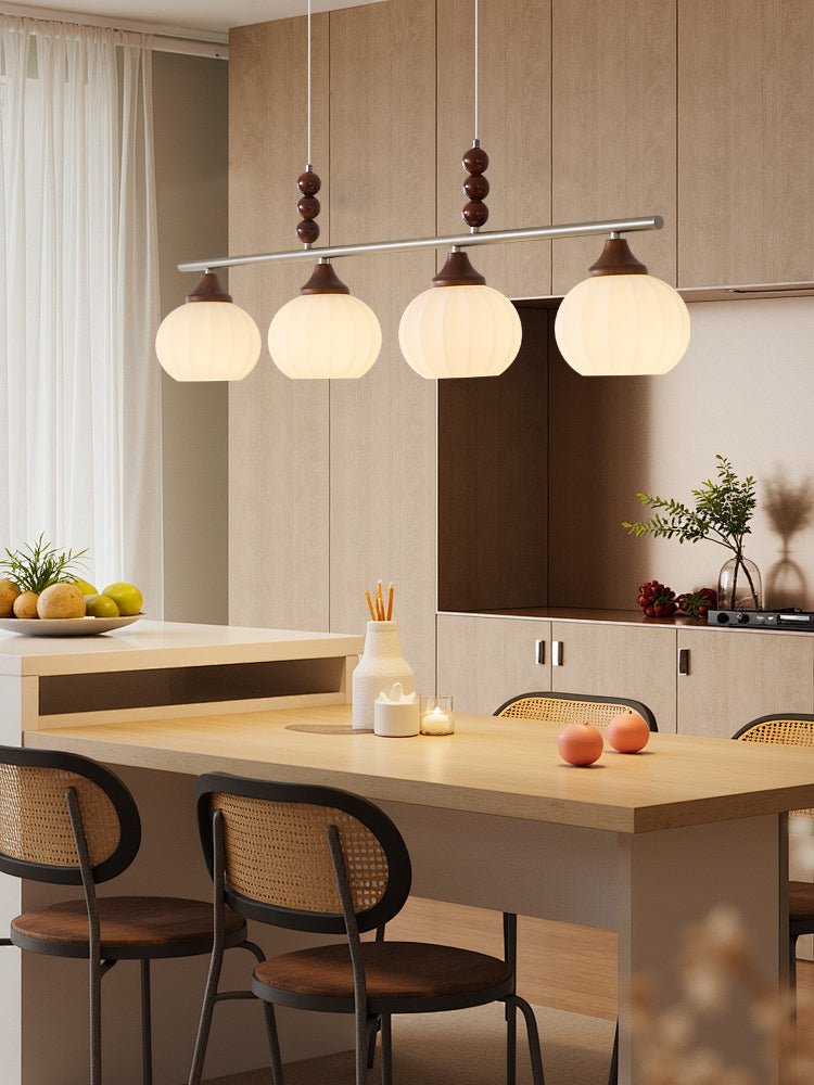 Lunalux Modern Pendant Light - Sleek Hanging Lamp for Kitchen Island, Dining Room & Bedroom - Adjustable LED Ceiling Fixture with Dimmable Warm White Light