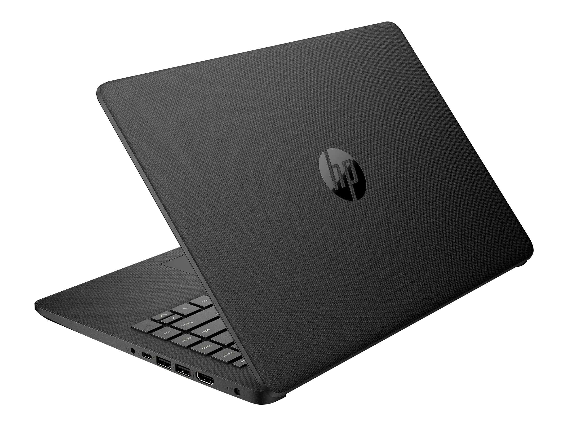HP 14-inch Thin & Light Laptop - Intel Dual-Core N4020, 4GB RAM, 128GB Storage (64GB eMMC + 64GB Micro SD), Windows 11 with 1-Year Office, Includes GalliumPi Mousepad (Black) - Perfect for Students, Remote Work & Everyday Computing