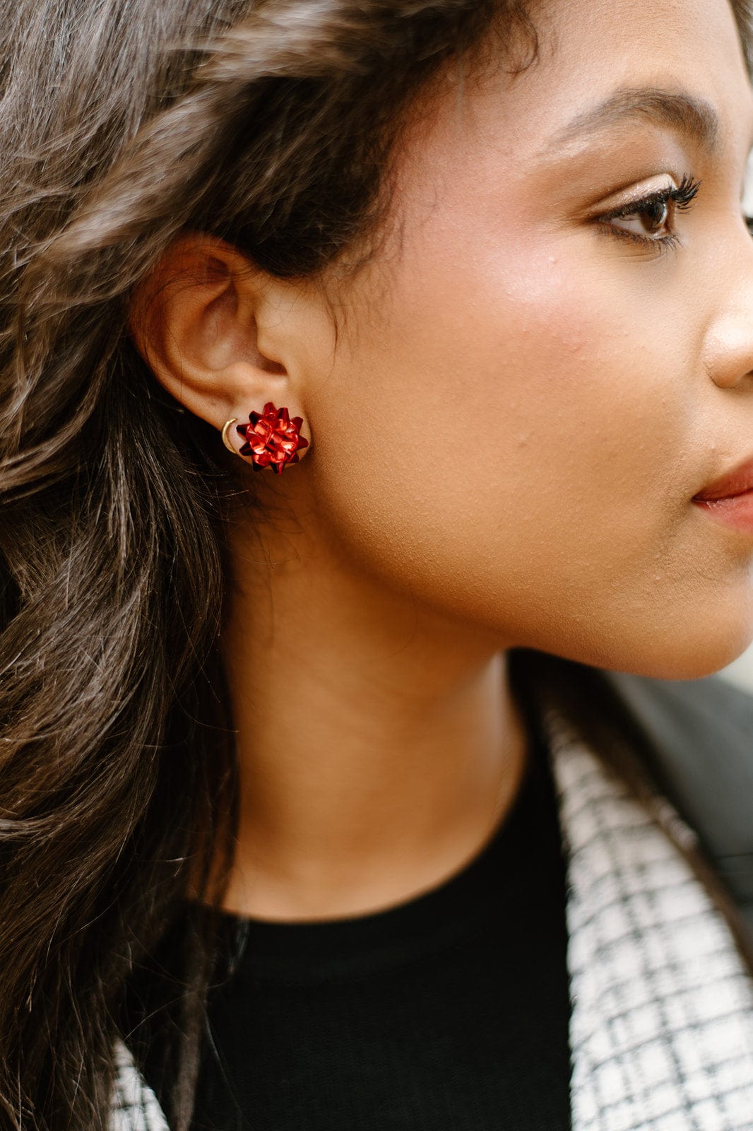 Elegant Gift Bow Stud Earrings for Women - Perfect for Birthdays, Weddings & Special Occasions