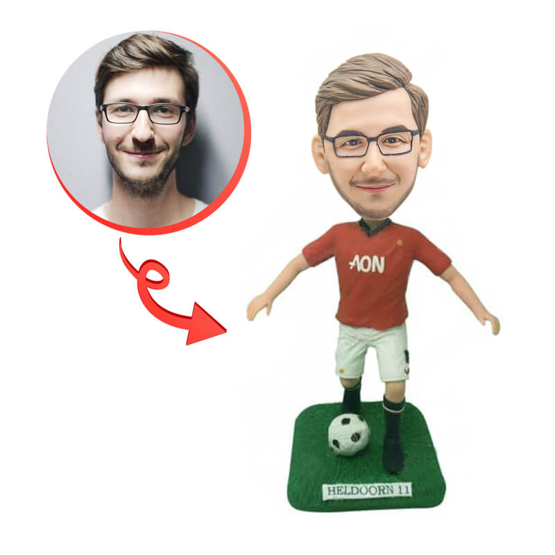 Custom Personalized Football Bobblehead - Unique Sports Fan Gift for Birthday, Anniversary & Game Day Decor - Handmade Figurine for NFL, College Football Fans & Players