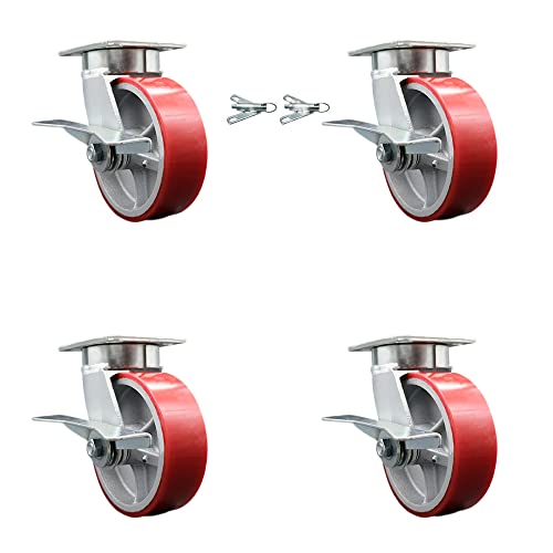 4 Swivel w/4 Brakes & 2 Swivel Locks