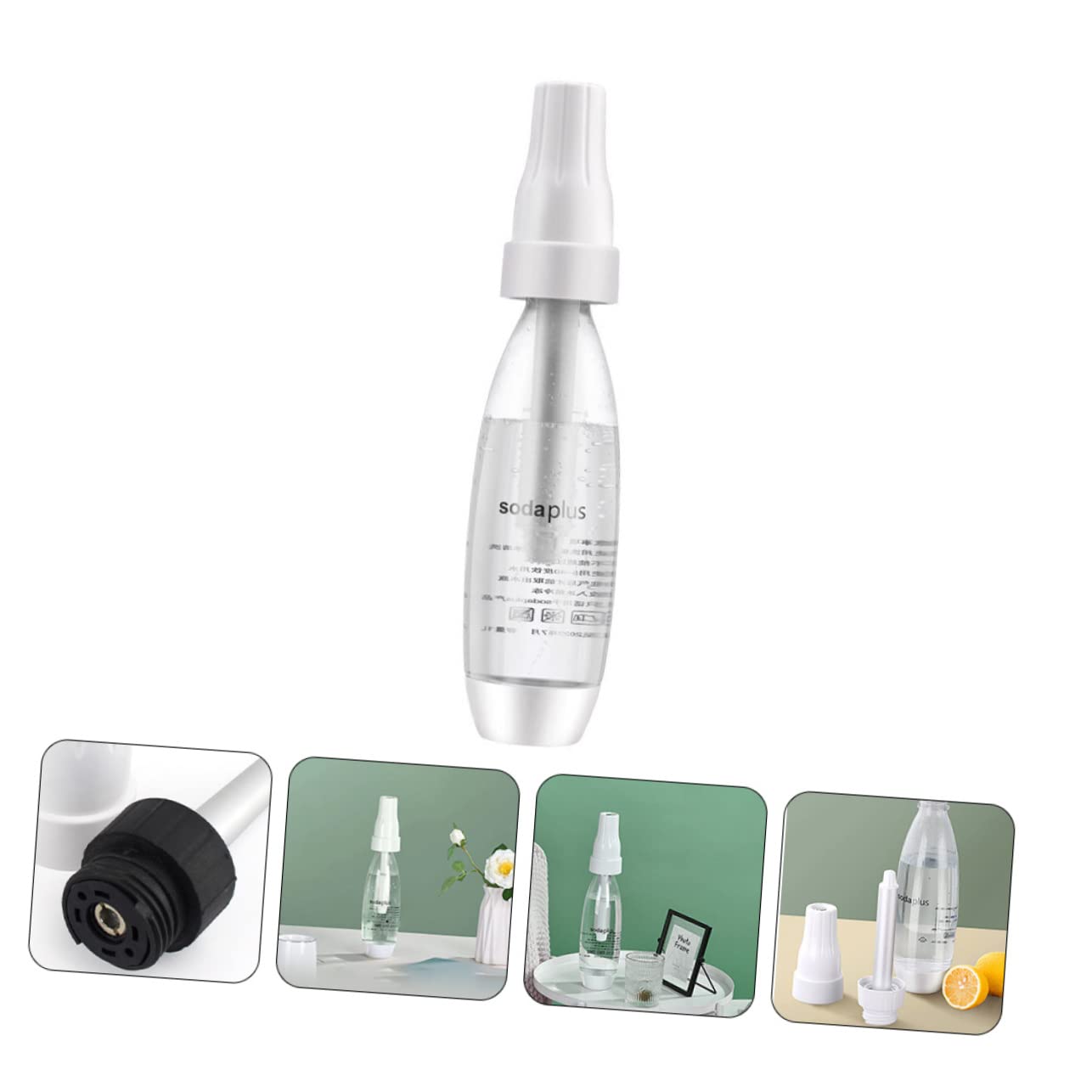 Alipis 3-Piece Manual Sparkling Water Maker Kit - Home Carbonated Water Machine for Soda, Cocktails & Healthy Drinks | Perfect for Kitchen, Parties & Outdoor Activities