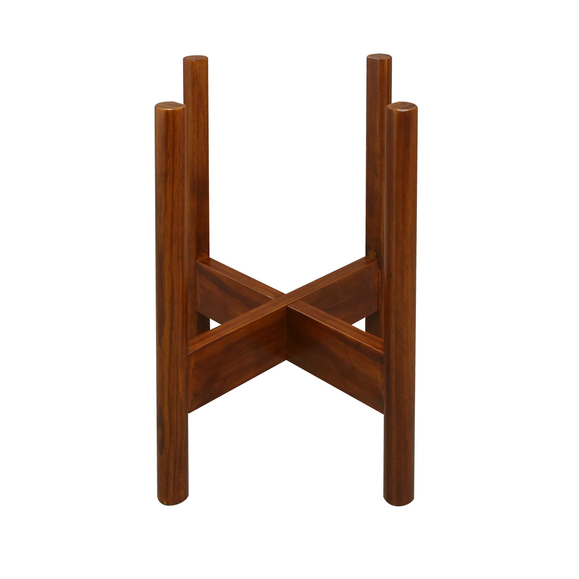 Mid-Century Modern Wood Plant Stand - 12