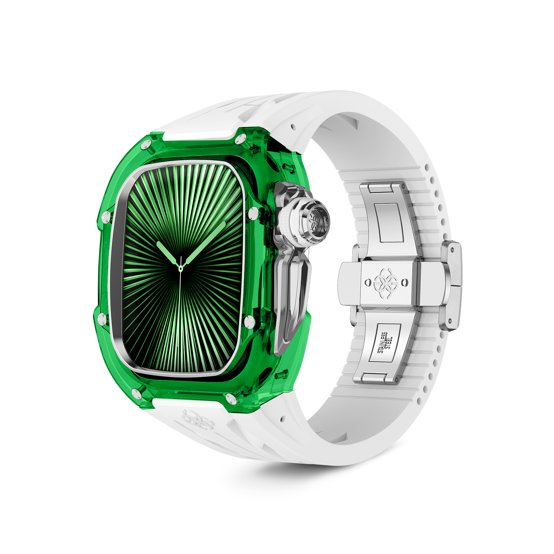**RSTRIII46 Sapphire Green Protective Case for Apple Watch - Durable & Stylish Cover for Workouts, Outdoor Activities & Daily Use**