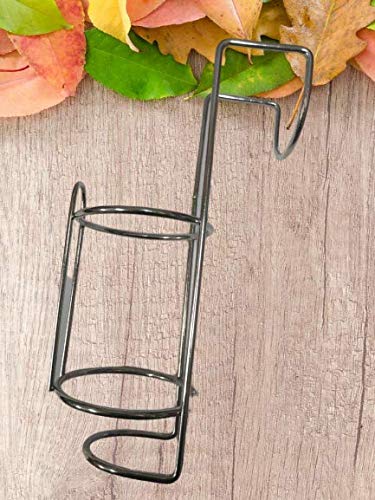 P.M.P.S.® Stainless Steel Bedside Sanitizer Bottle Holder with Hook - Perfect for Hospital Beds, Patient Beds, Kitchen, Food Trolley - Ideal for Easy Hand Sanitizer Access in Healthcare, Home & Commercial Use