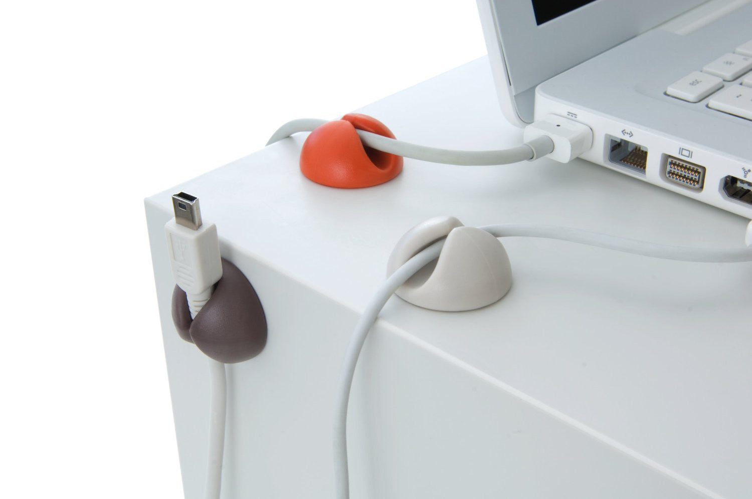 Bluelounge CableDrop - Cable Management Organizer for Desk & Home Office | Keep Wires Tidy & Organized | Perfect for Computer, TV, and Electronics Cables