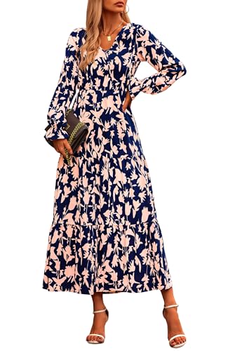 Navy Pink Flower