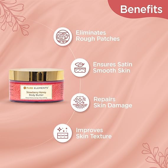 Organic Rose & Shea Butter Body Cream with Rose Oil - Natural Moisturizer for Dry Skin - Perfect for Daily Hydration & Nighttime Skincare Routine