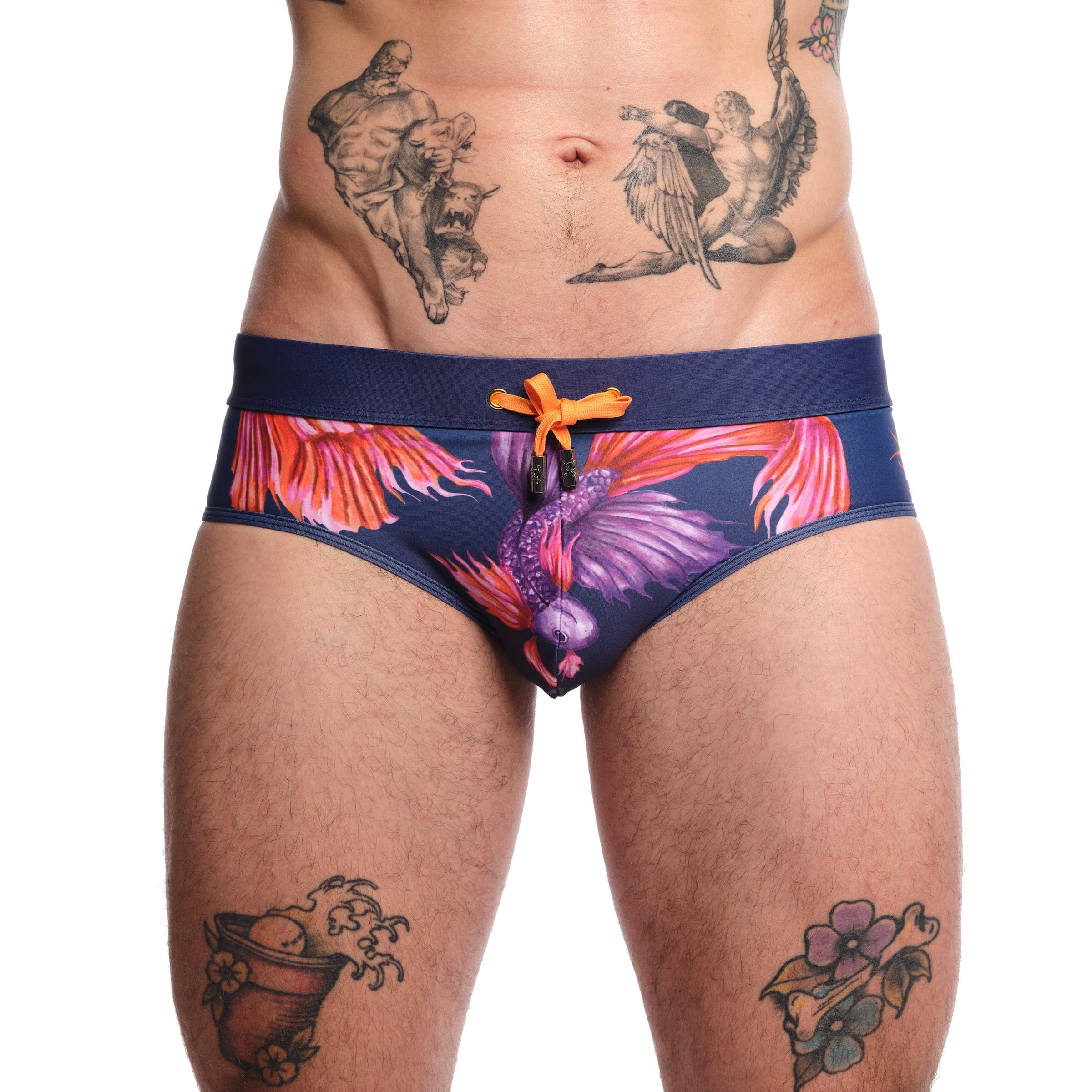 Premium Navy Blue Swim Briefs for Men - Comfortable & Stylish Swimwear for Swimming, Beach, Pool & Water Sports