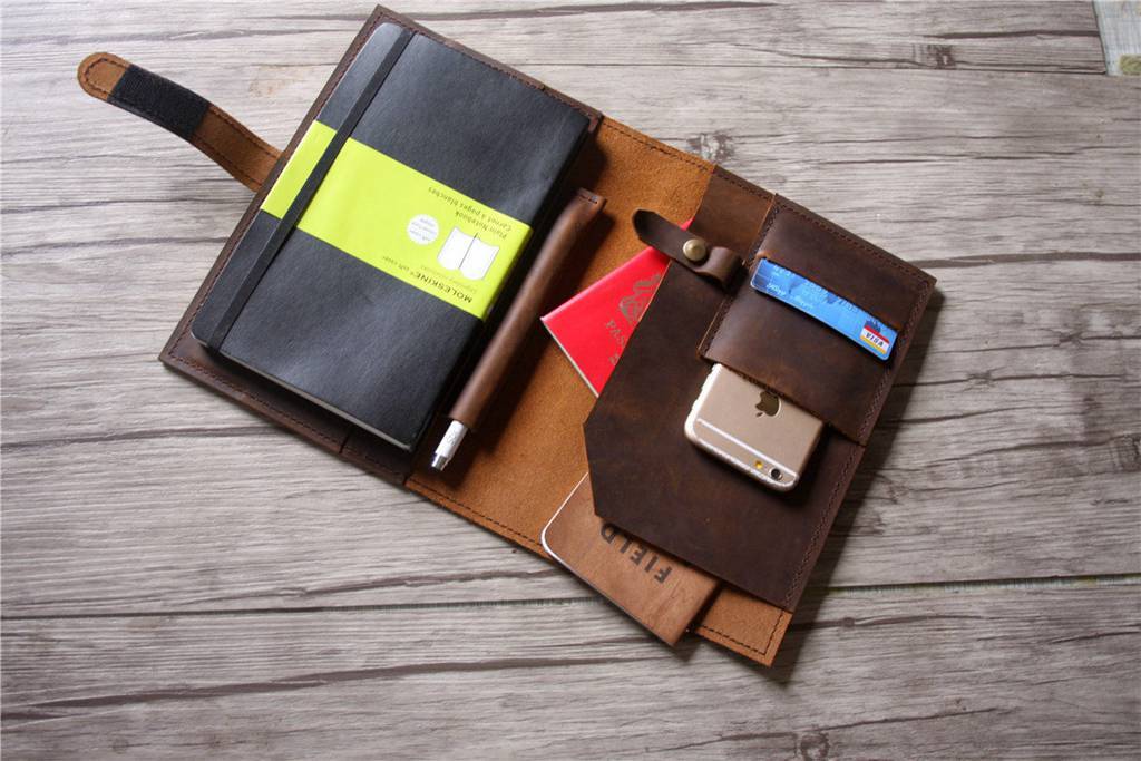 Personalized Engraved Leather Journal Cover - Handmade Notebook Holder for Writing, Sketching & Travel - Perfect Gift for Writers & Artists