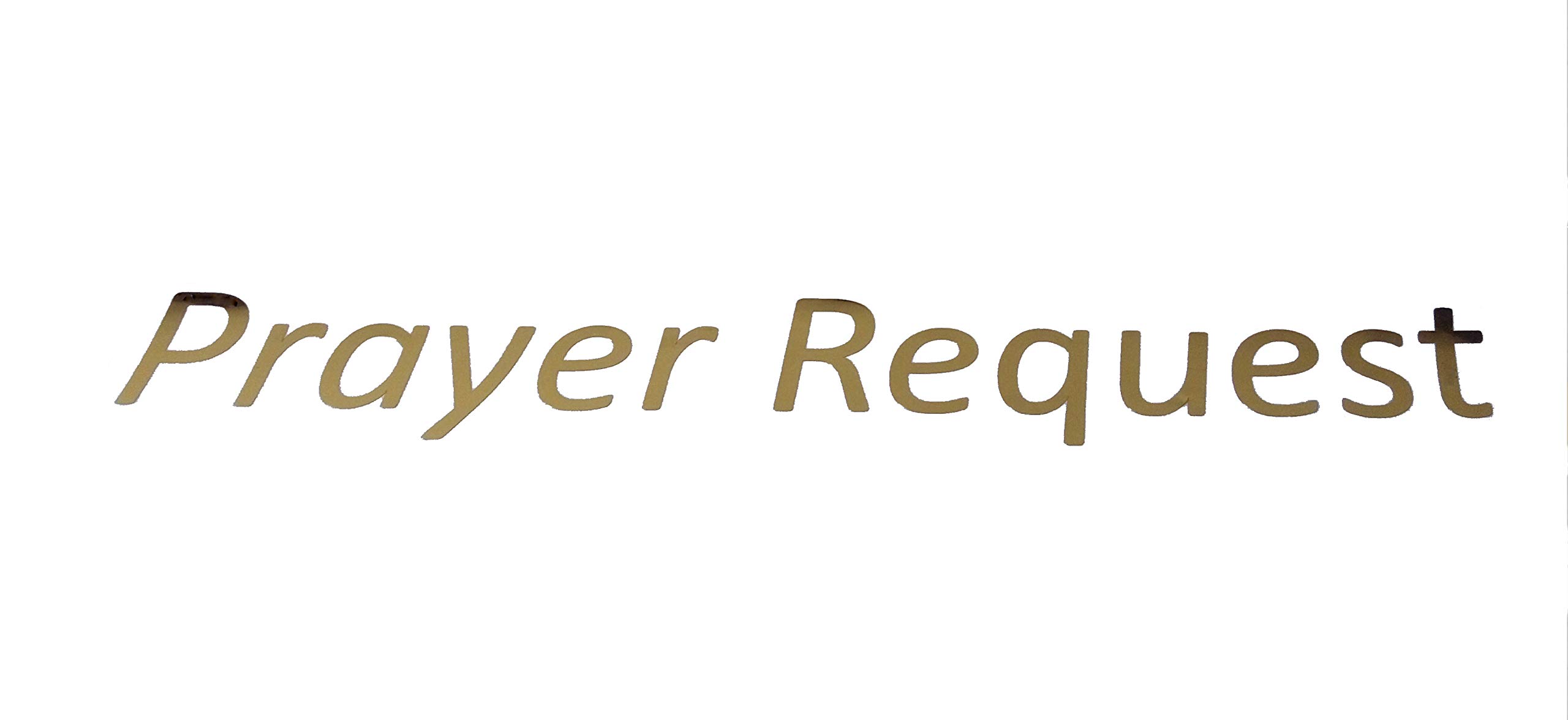 Prayer Requests Gold Sticker for Donation Box - Perfect for Charity & Fundraising