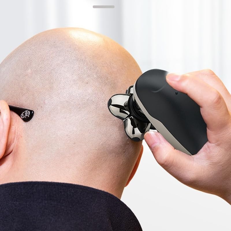 **5-in-1 Electric Shaver for Men – Head, Face & Body Grooming Kit | Wet/Dry Rotary Razor with Rechargeable Battery | Perfect for Travel, Home & Gym Use**