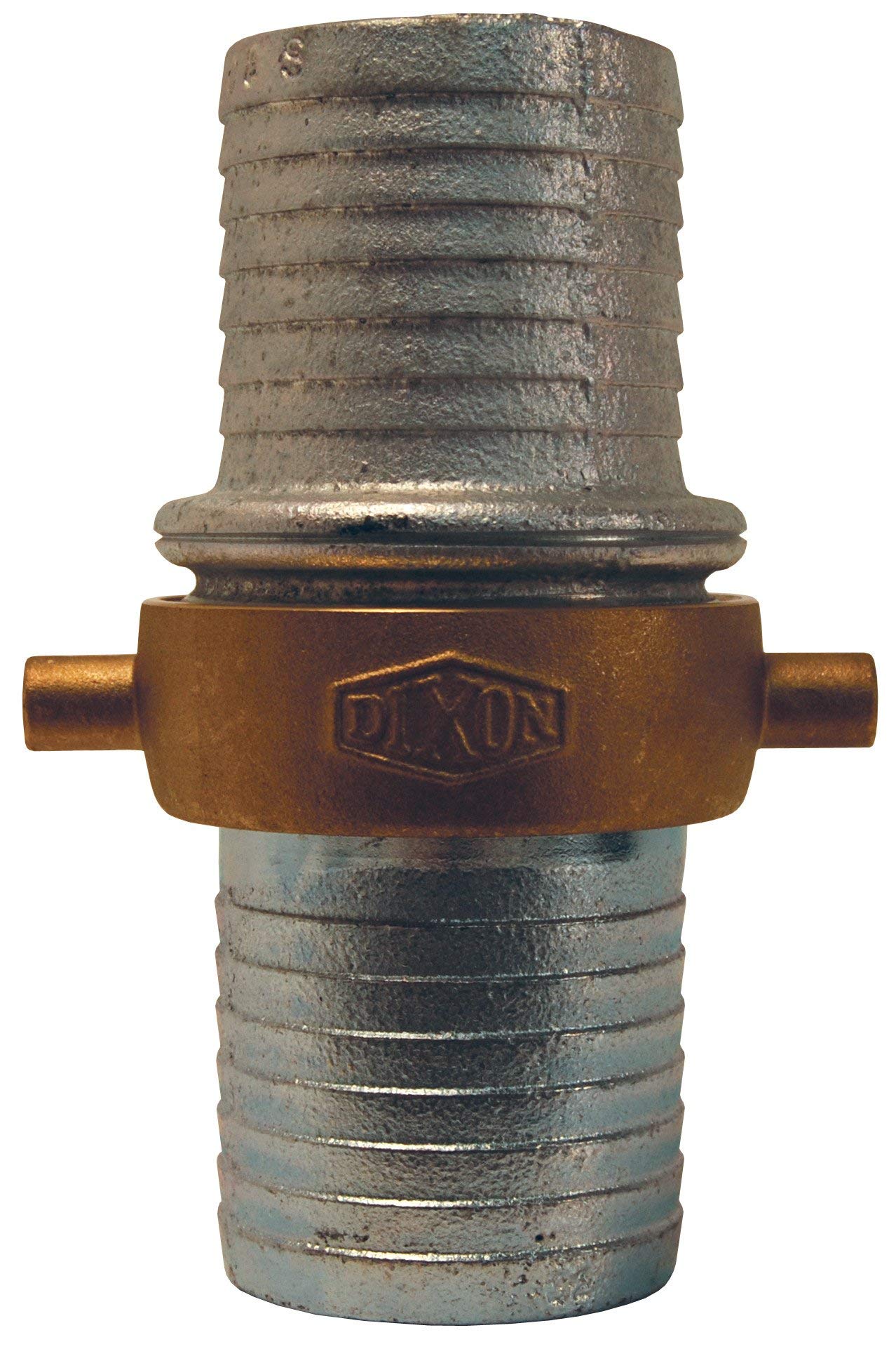 Dixon Plated Iron King Short Shank Suction Complete Coupling NPSM - Heavy Duty Hydraulic Fittings for Construction, Agriculture & Industrial Equipment