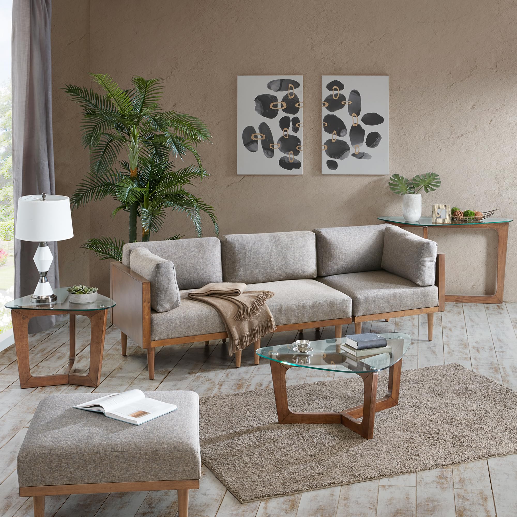 Walker Coffee Table - Modern Mid-Century Style Wooden Coffee Table for Living Room | Perfect for Small Spaces, Home Decor & Entertaining Guests