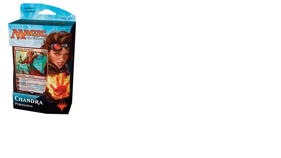 Magic: The Gathering Kaladesh Planeswalker Deck - Chandra, Pyrogenius | 60-Card Deck + 2 Booster Packs | Perfect for MTG Beginners & Casual Play