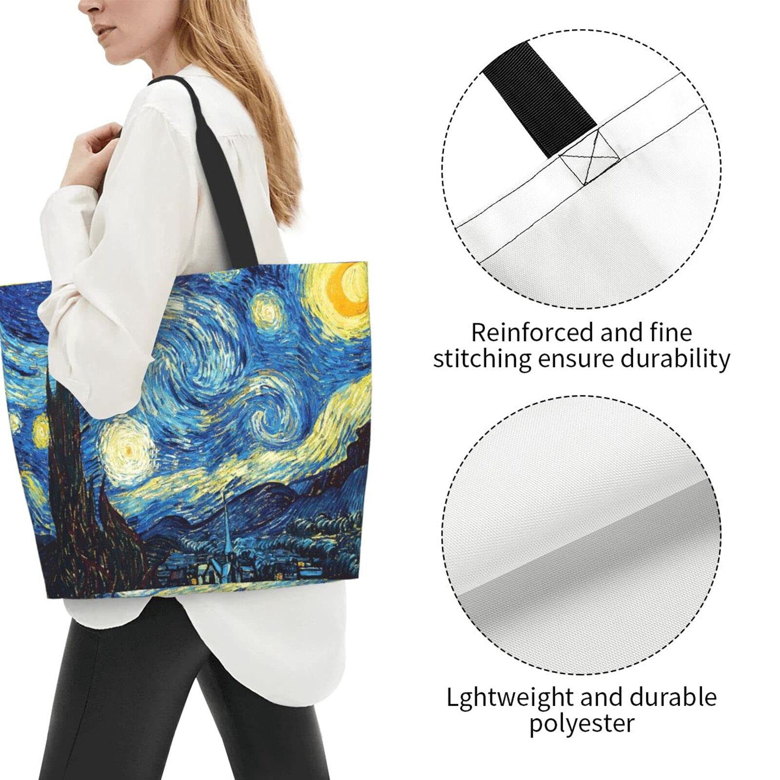 B TREE Elephant Canvas Tote Bag - Large Women's Casual Shoulder Bag with Sunset Elephant Design - Perfect for Shopping, Grocery, Beach & Everyday Use