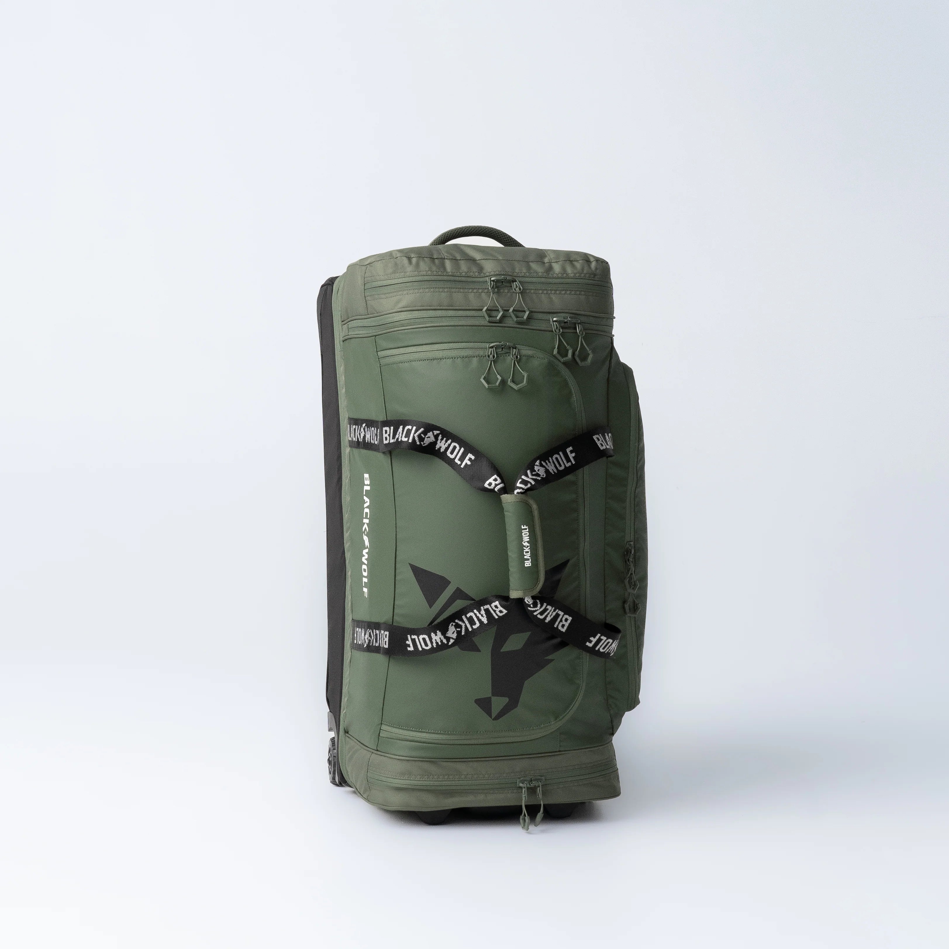 Black Wolf BladeRunner Gen II 110L (+20L) Rolling Duffle Bag - Moss Green Heavy Duty Travel Luggage for Camping, Hiking & Outdoor Adventures