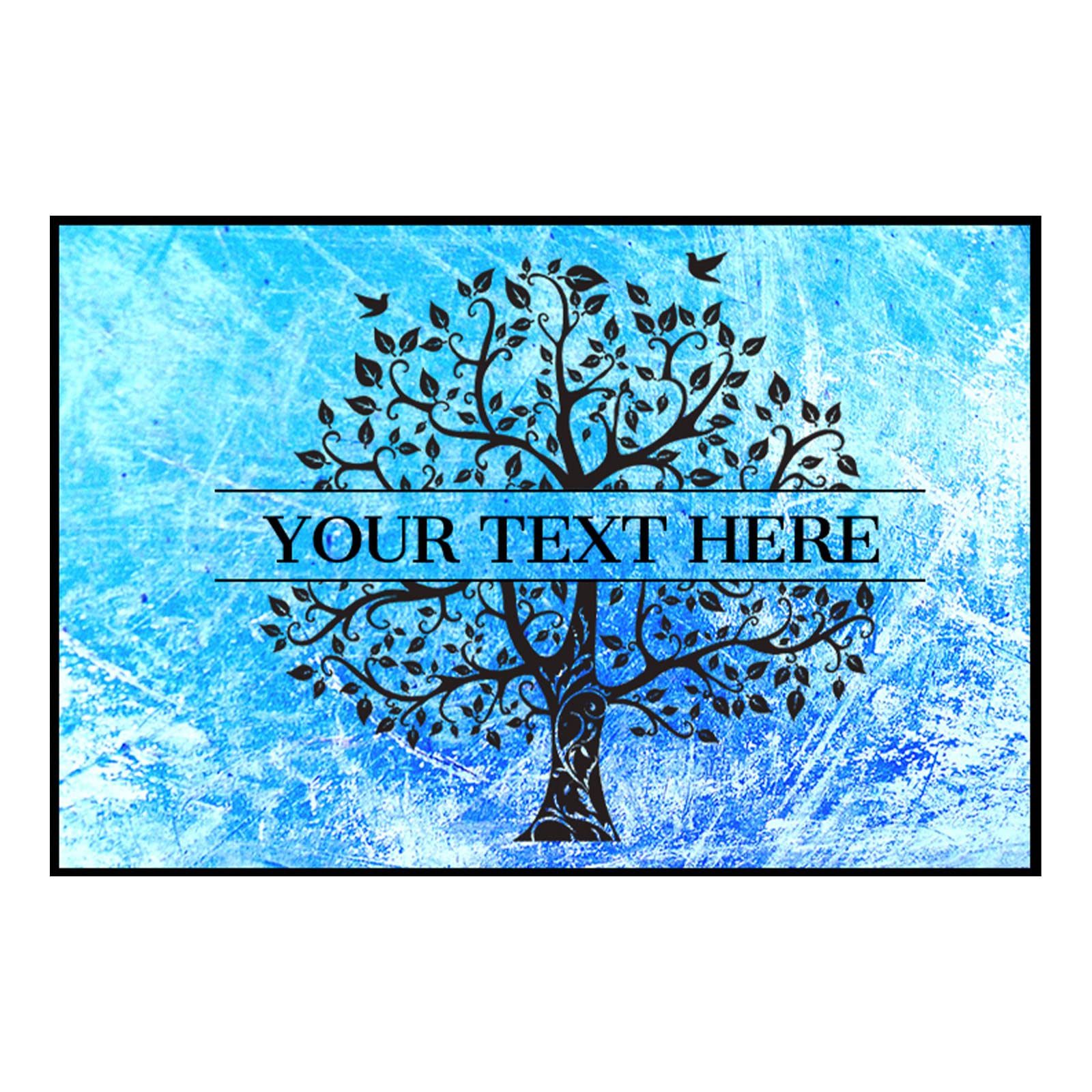 Custom Personalized Welcome Doormat - Non-Slip Backing 16x24 Inch Front Door Mat for Home Decor | Perfect for Entryway, Porch & Housewarming Gifts