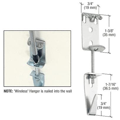 CRL Wireless Picture Hangers - Bulk Pack of 100 (3010B) - Perfect for Home Decor, Art Galleries & Office Wall Organization