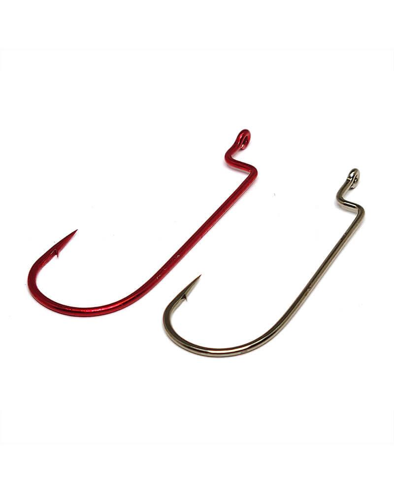 Gamakatsu Worm Offset Shank Round Bend Fishing Hooks - Bronze Size for Bass, Trout, and Panfish - Perfect for Freshwater and Saltwater Fishing