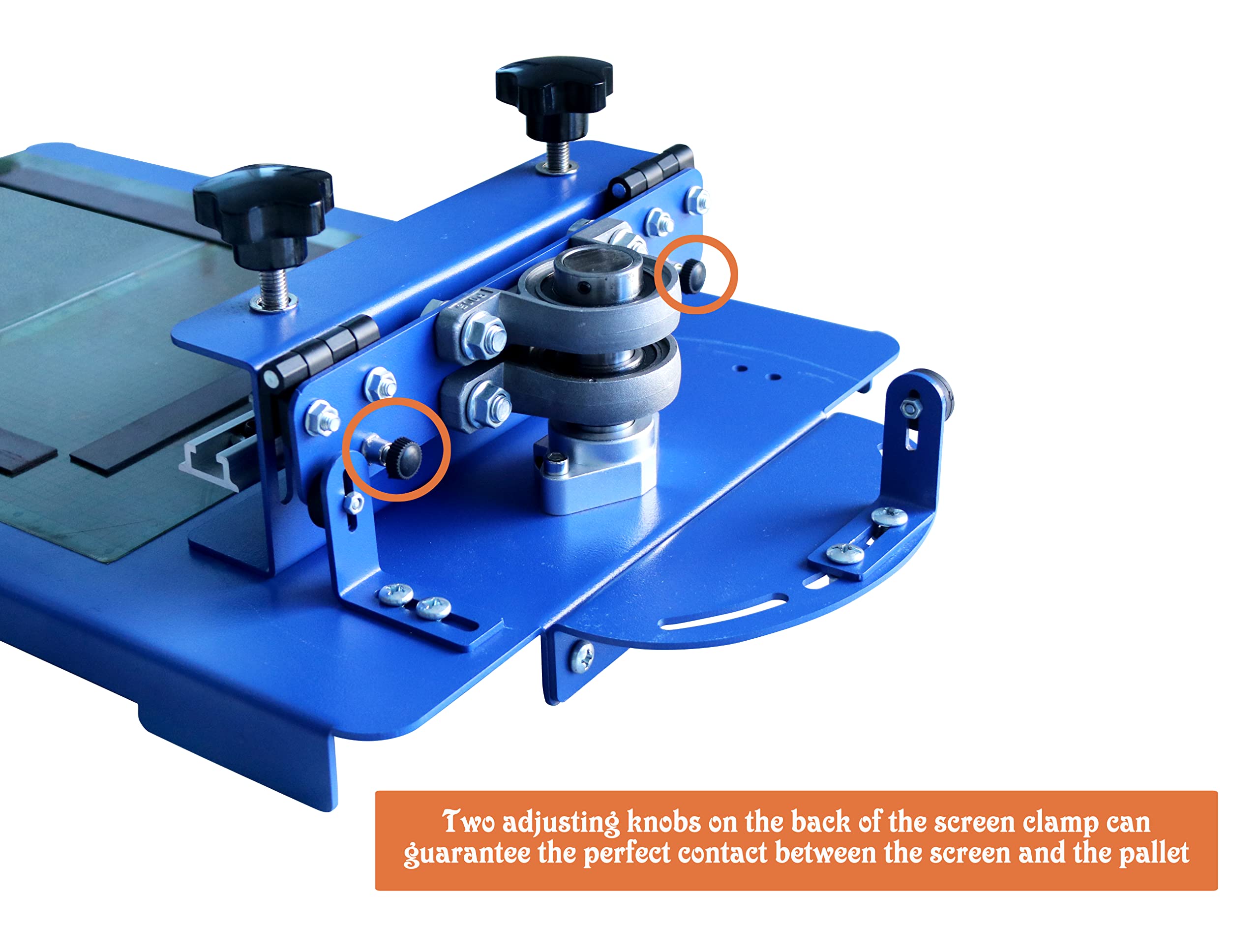TECHTONGDA 1 Color Screen Printing Machine - 14×16.5inch Rotating Screen Silk Screen Press for DIY T-Shirt Printing | Perfect for Custom Apparel, DIY Crafts & Small Business T-Shirt Production