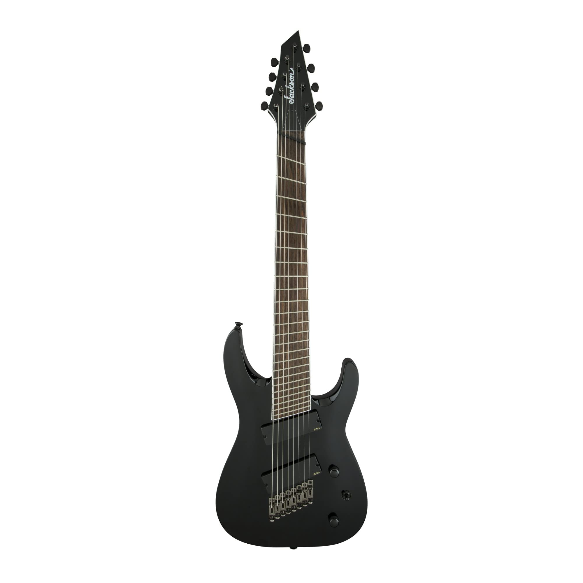 Jackson X Series Soloist SLAT8 Multi-Scale Electric Guitar - Gloss Black Finish for Professional Musicians & Metal Guitarists