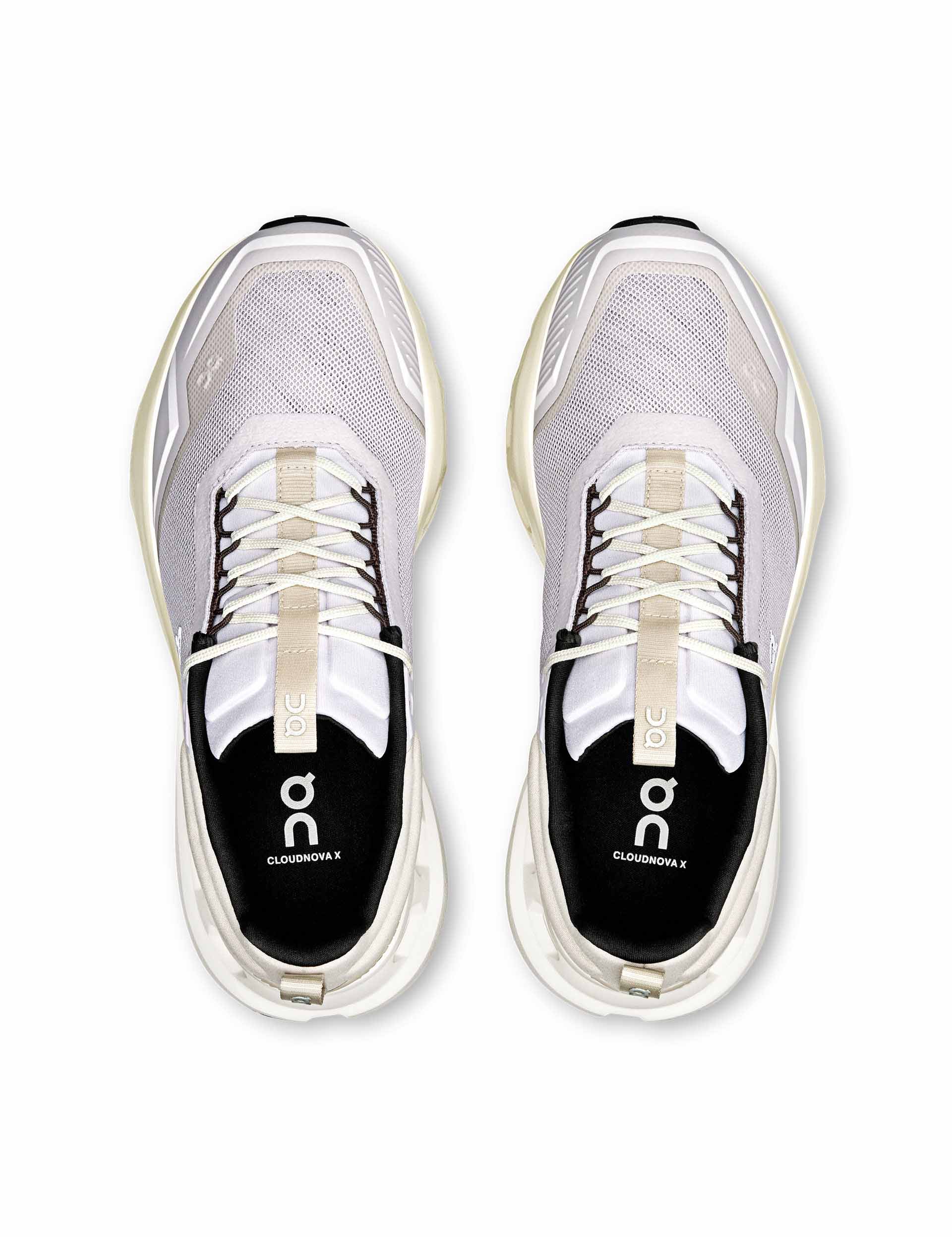 Cloudnova X Running Shoes for Women - Lightweight & Breathable Silver/Mulberry Sneakers for Jogging, Gym Workouts & Daily Wear