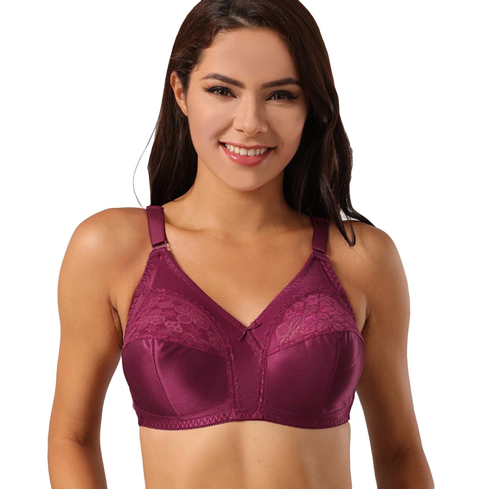 Wirefree Bras for Women - Soft Comfort No Underwire Bras, Plus Size Support, 6-Pack - Perfect for Sleep, Yoga & Everyday Wear