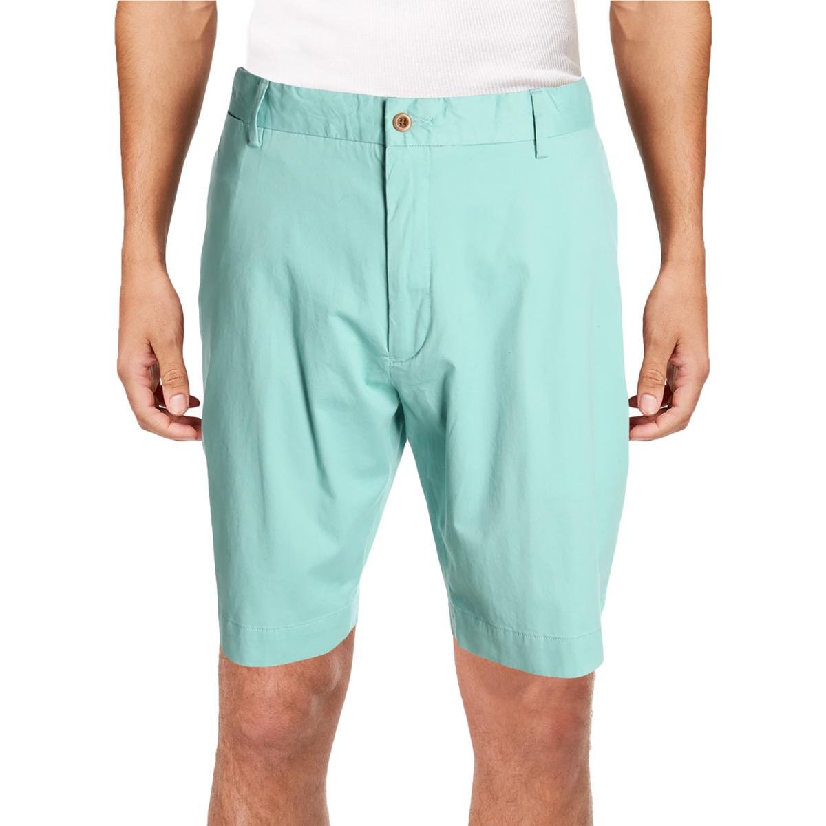 Ralph Lauren Men's Classic Flat Front Chino Shorts - Green, Size 32 | Casual Summer Wear & Golf Outfit