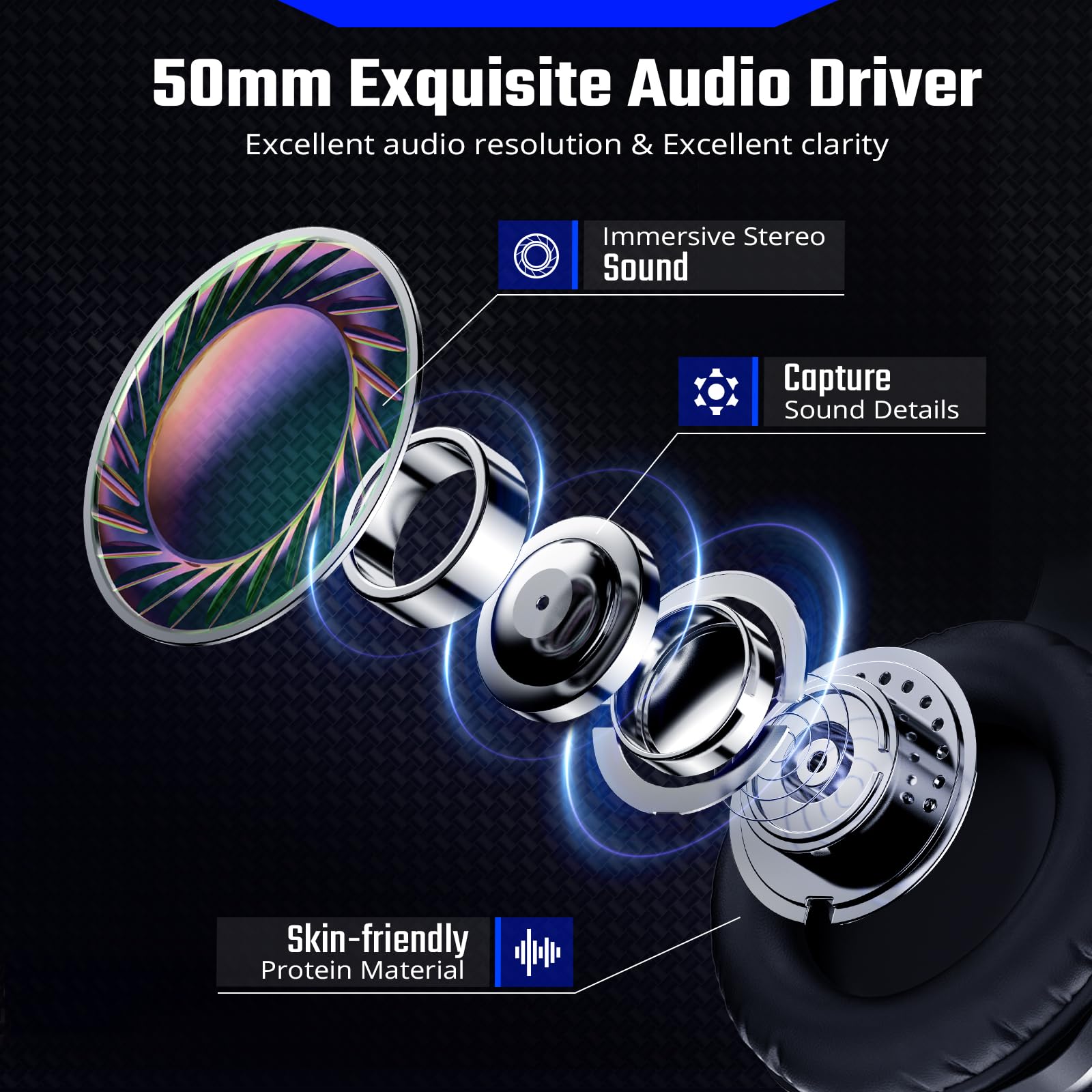 Best Noise-Canceling Gaming Headset with Mic for PC, Laptop, Mac, Xbox Series X/S, PS5, PS4, Nintendo Switch - Wired Over-Ear Headphones with Surround Sound, LED Lights & Memory Foam Ear Cushions (Black) - Perfect for Competitive Gaming, Streaming & Long Gaming Sessions